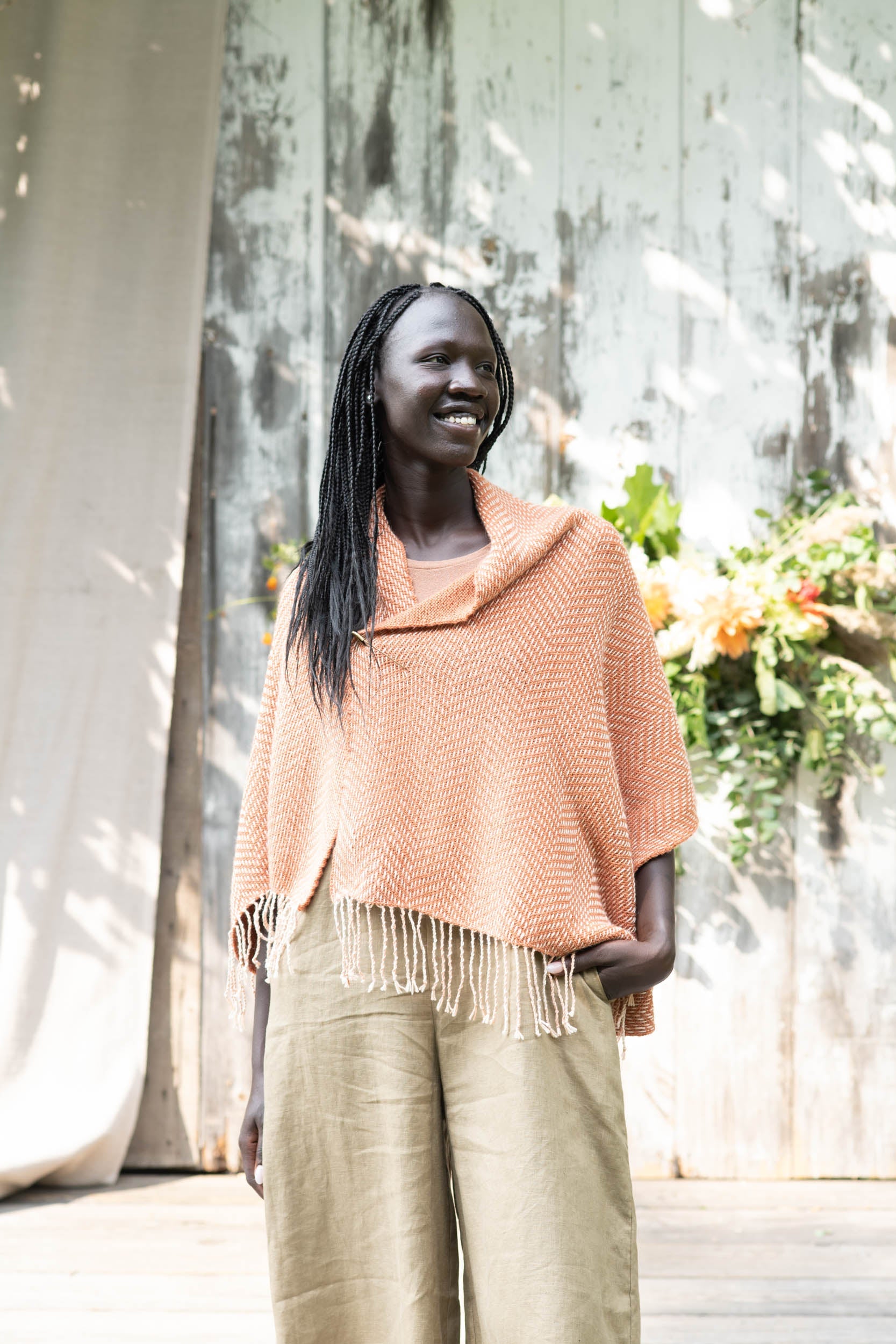 Jiao-Qing Shawl by Tiffany Chen