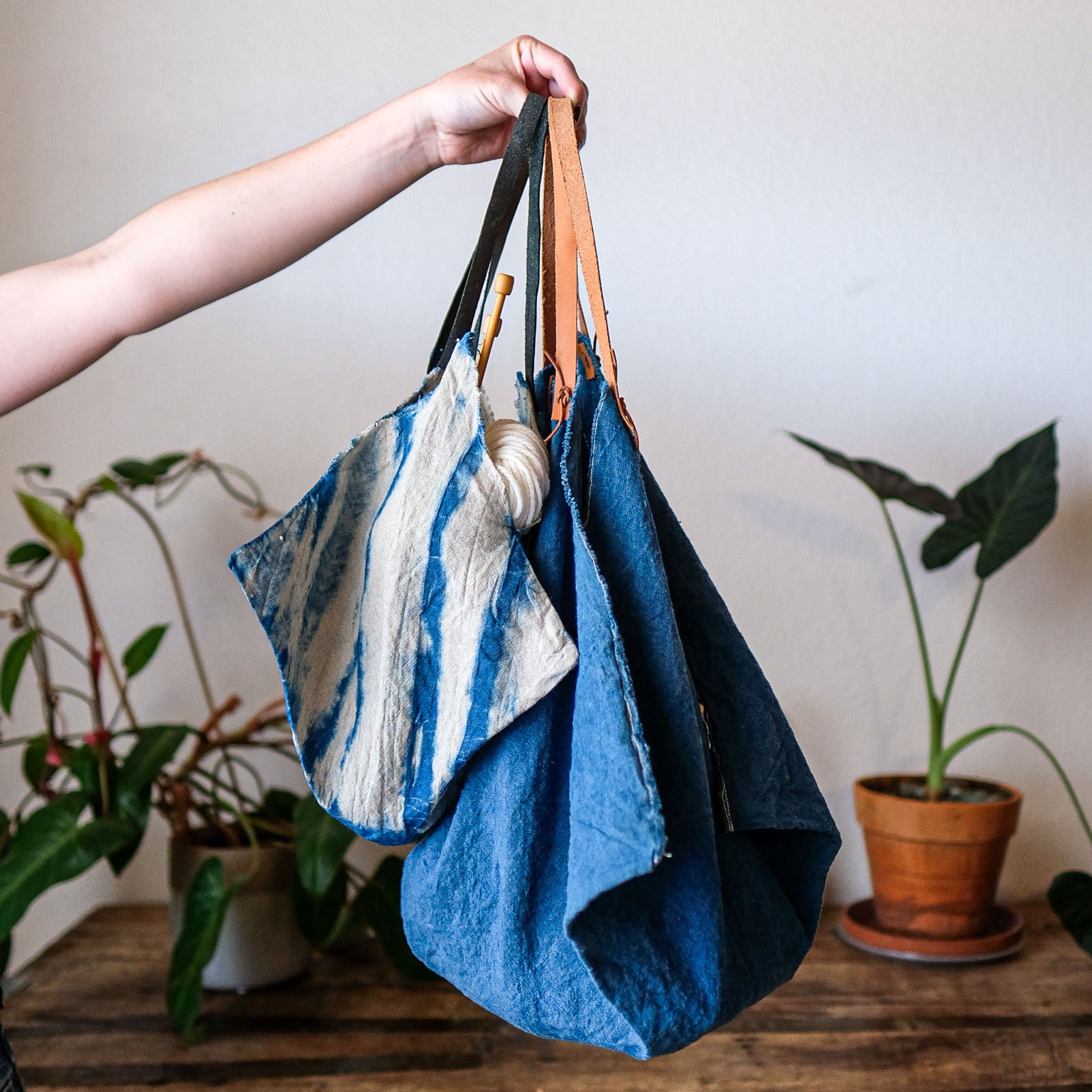 Indigo Dye a Linen Bag - Saturday, February 8th, 2025