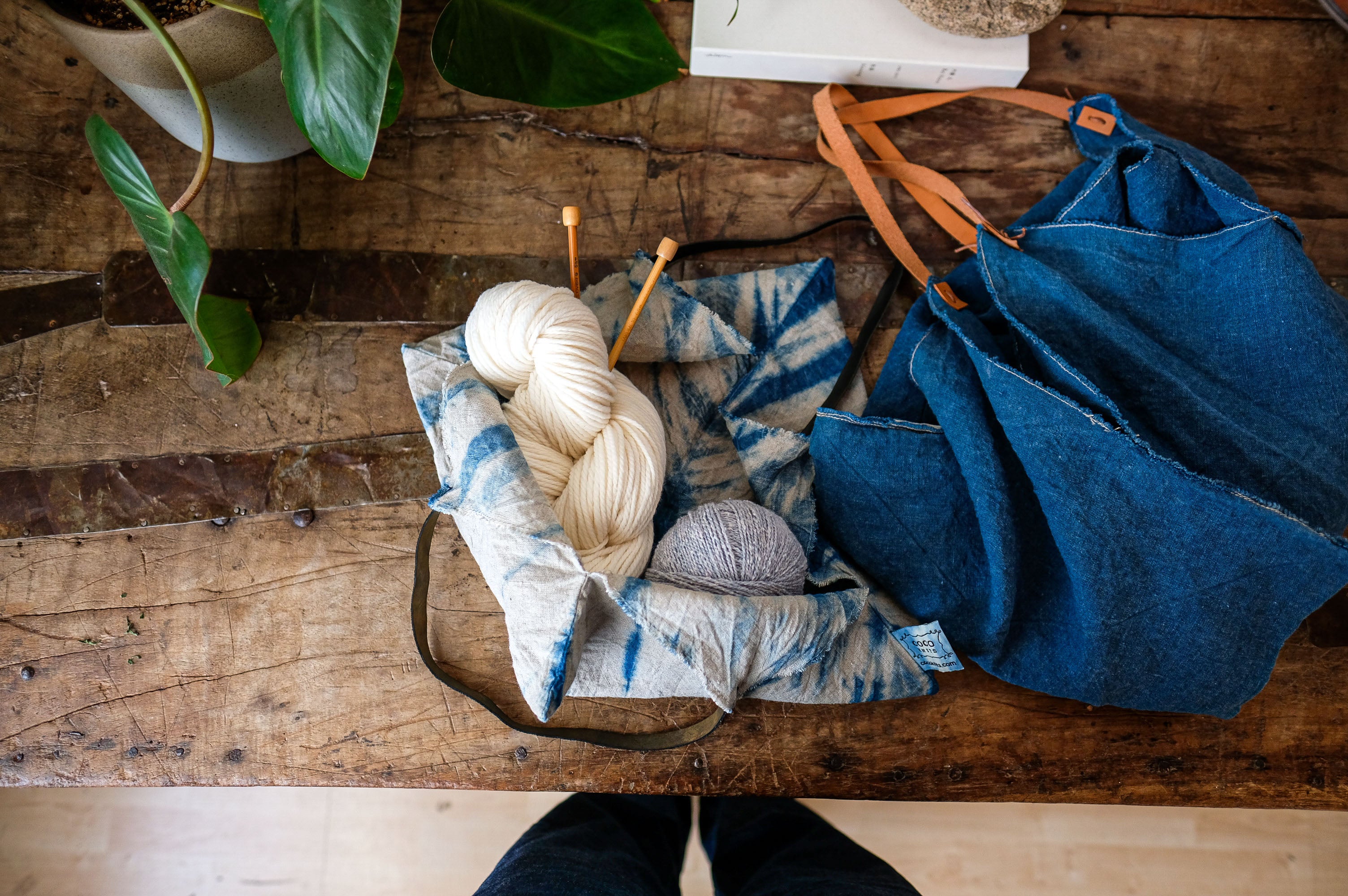 Indigo Dye a Linen Bag - Saturday, February 8th, 2025