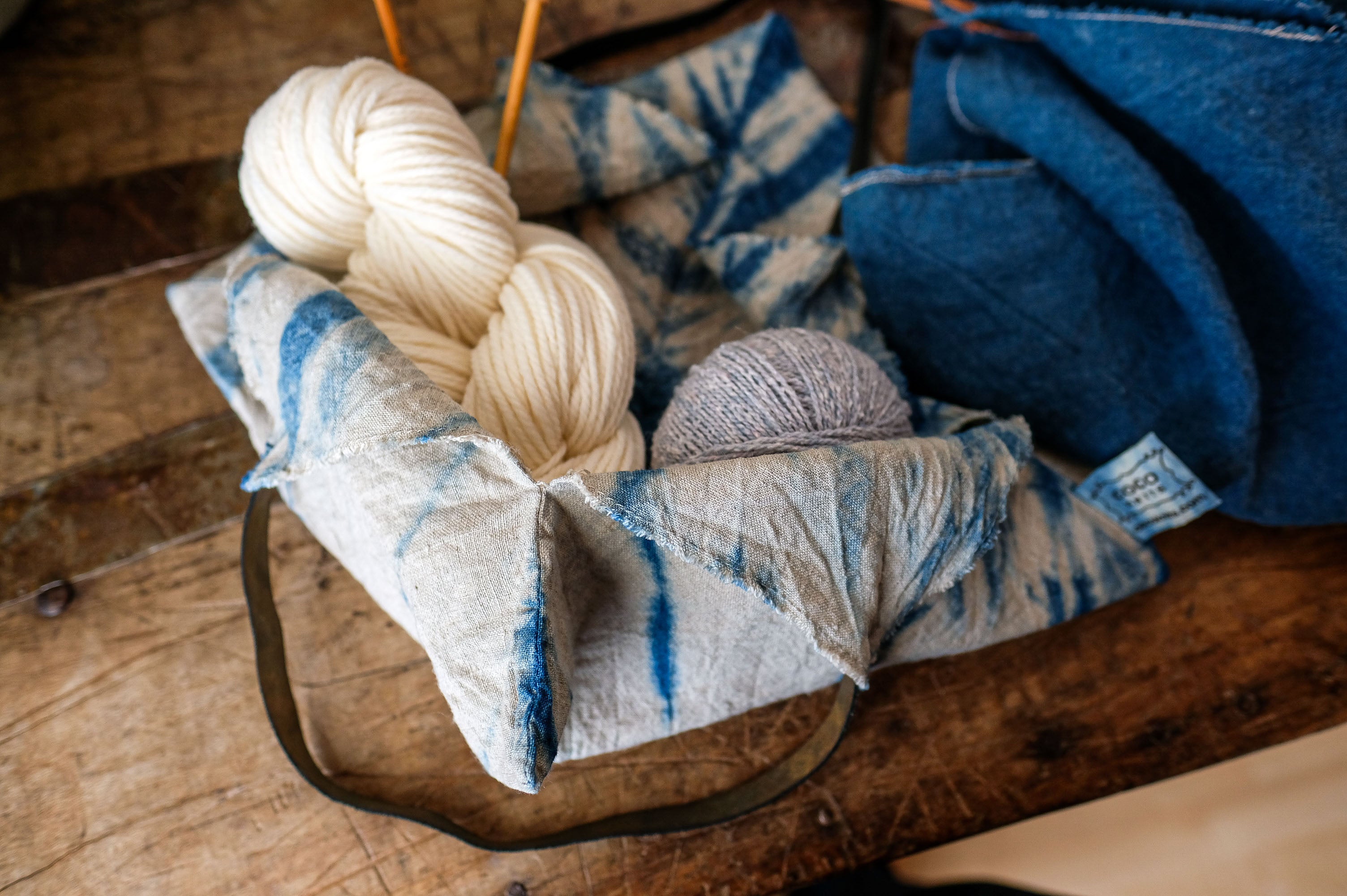 Indigo Dye a Linen Bag - Saturday, February 8th, 2025