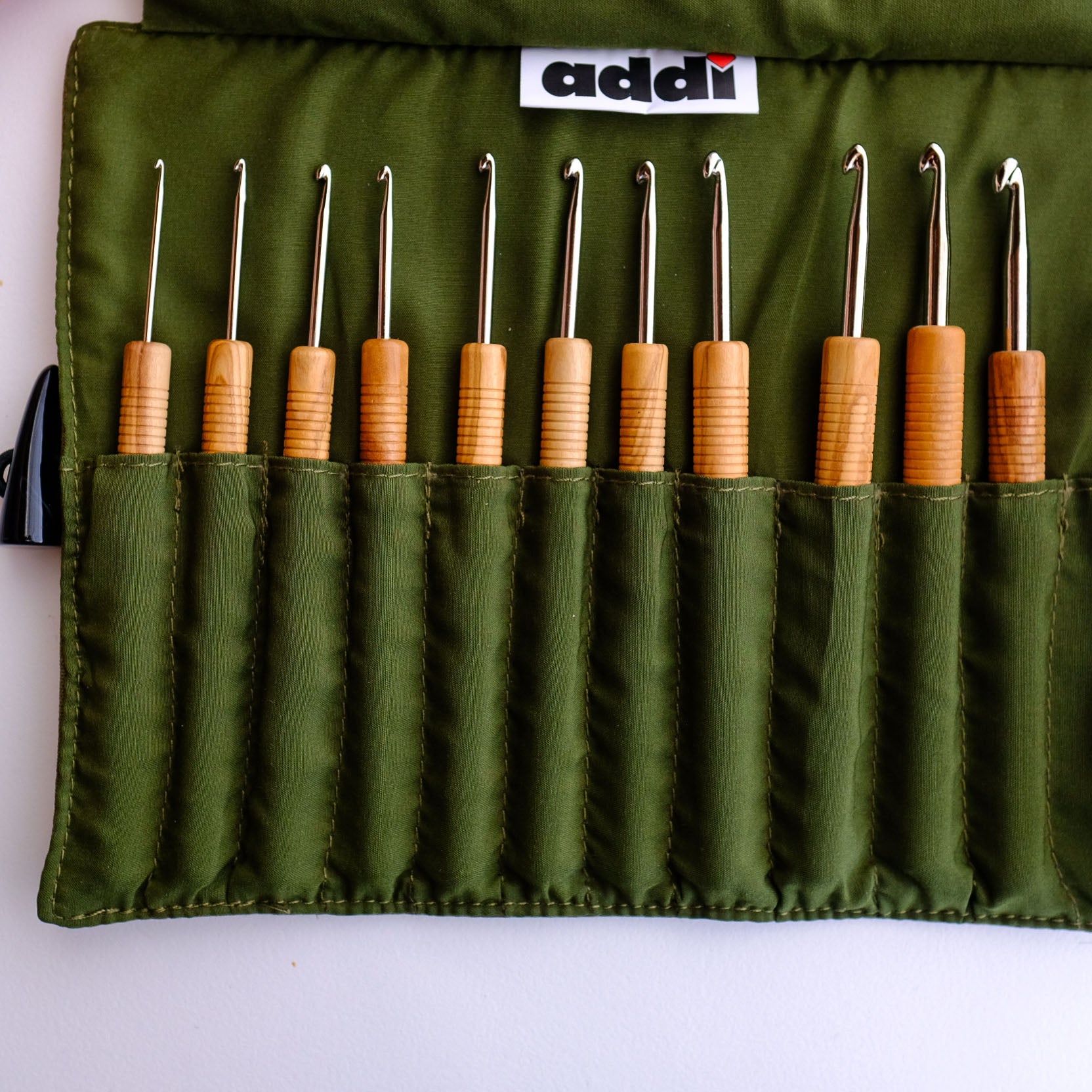 Crochet Hooks - Addiwrap Olivewood Crochet Hook Set