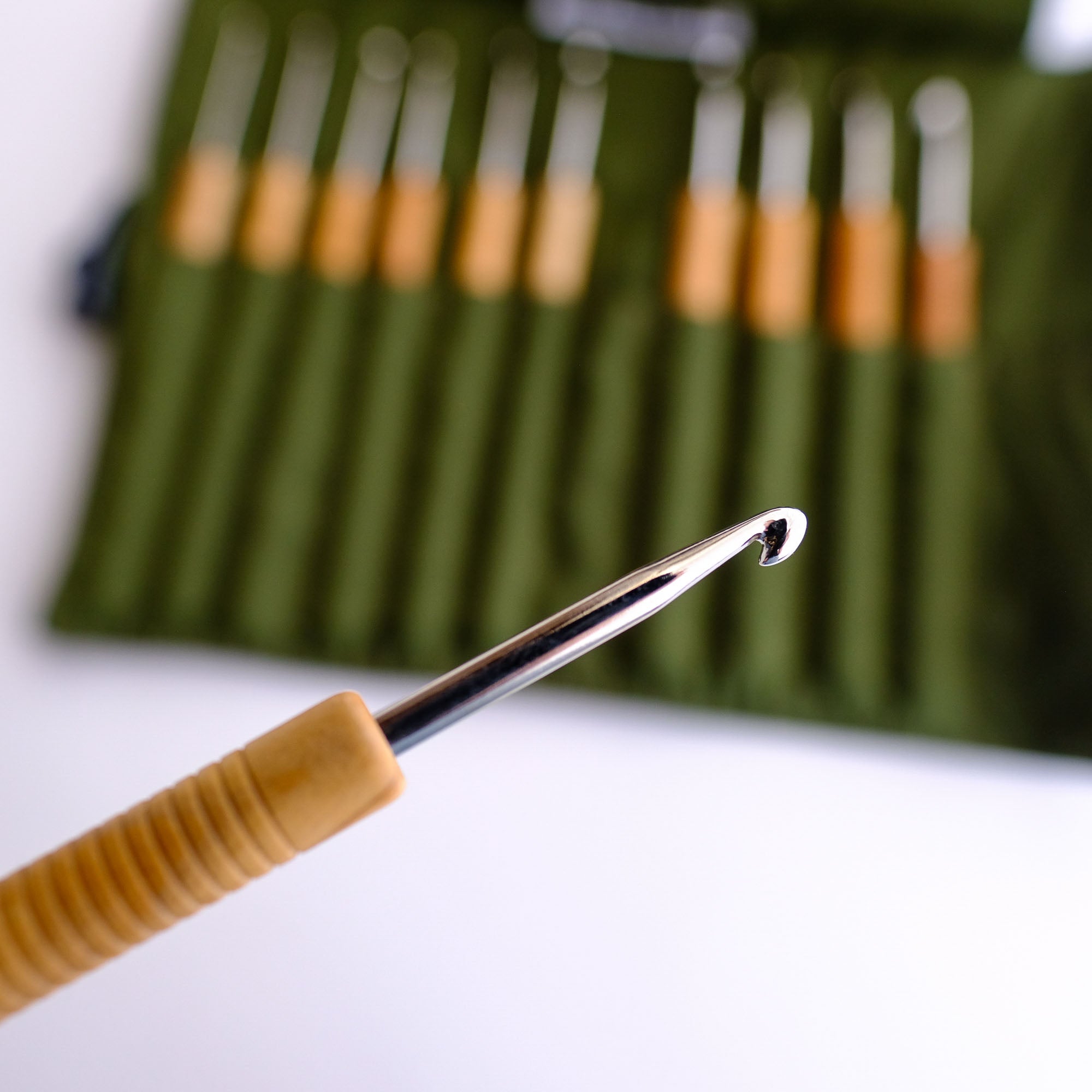 Crochet Hooks - Addiwrap Olivewood Crochet Hook Set
