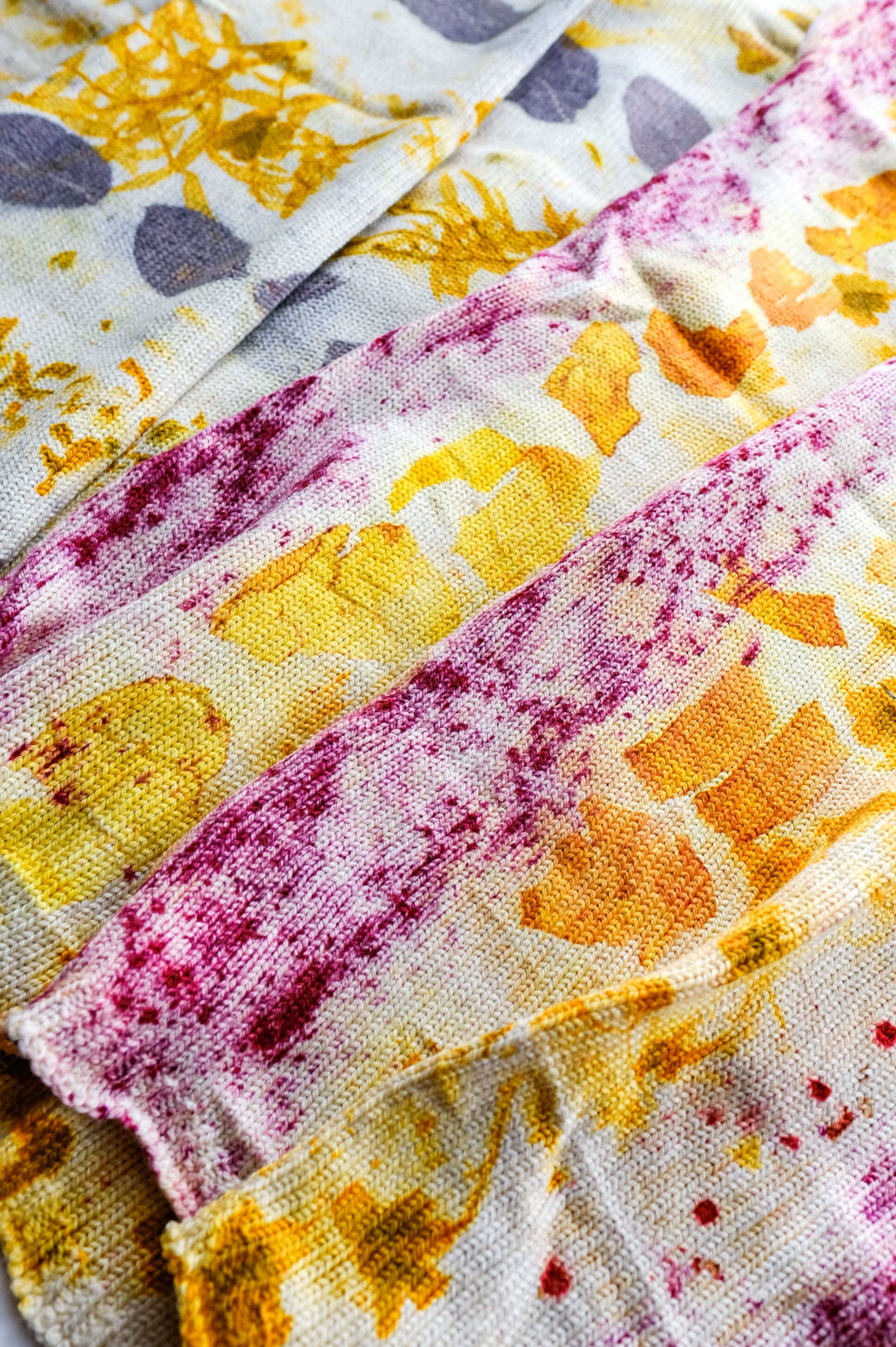 Eco-Printed Annapurna Sock Blanks