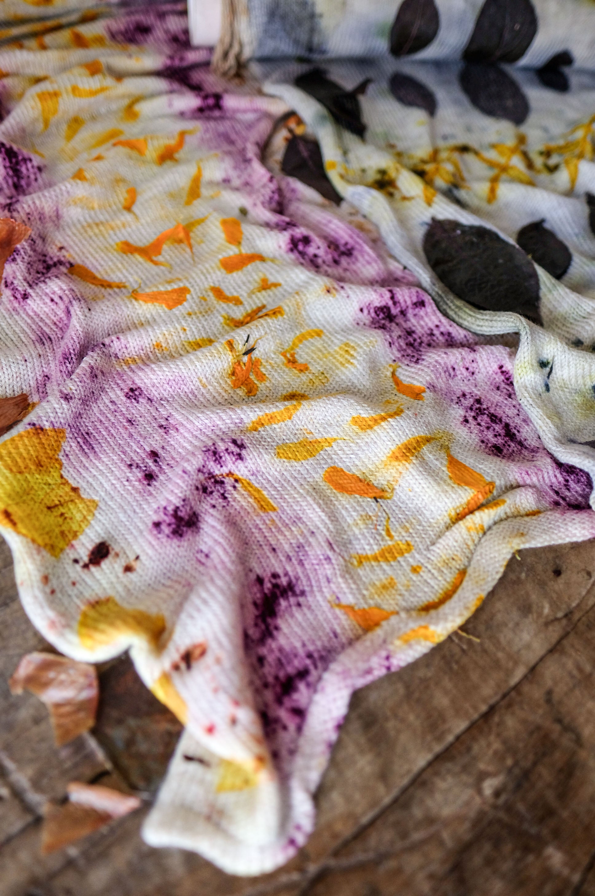 Eco-Printed Annapurna Sock Blanks