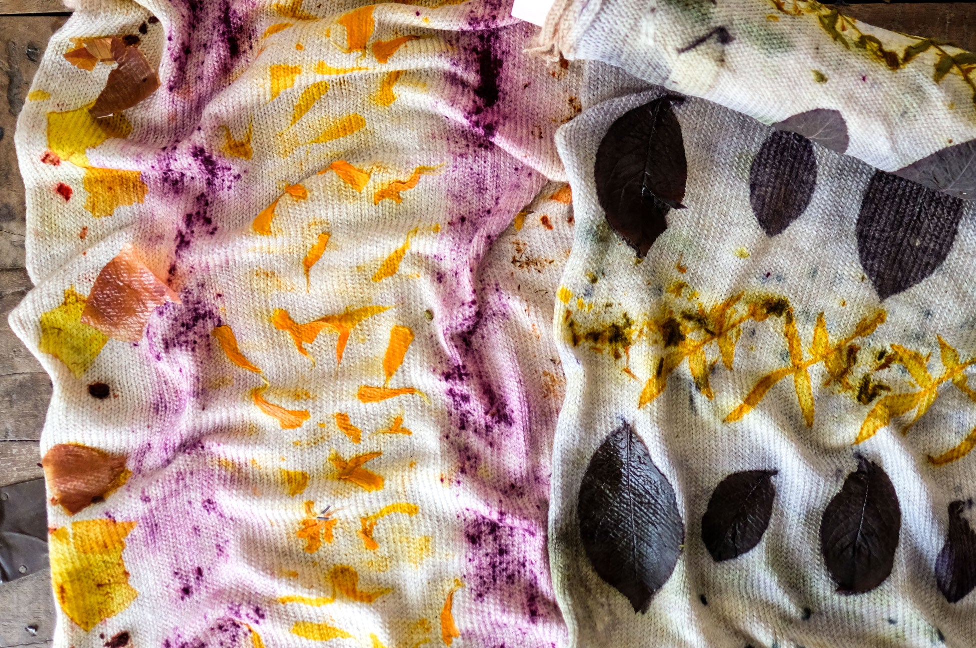 Eco-Printed Annapurna Sock Blanks