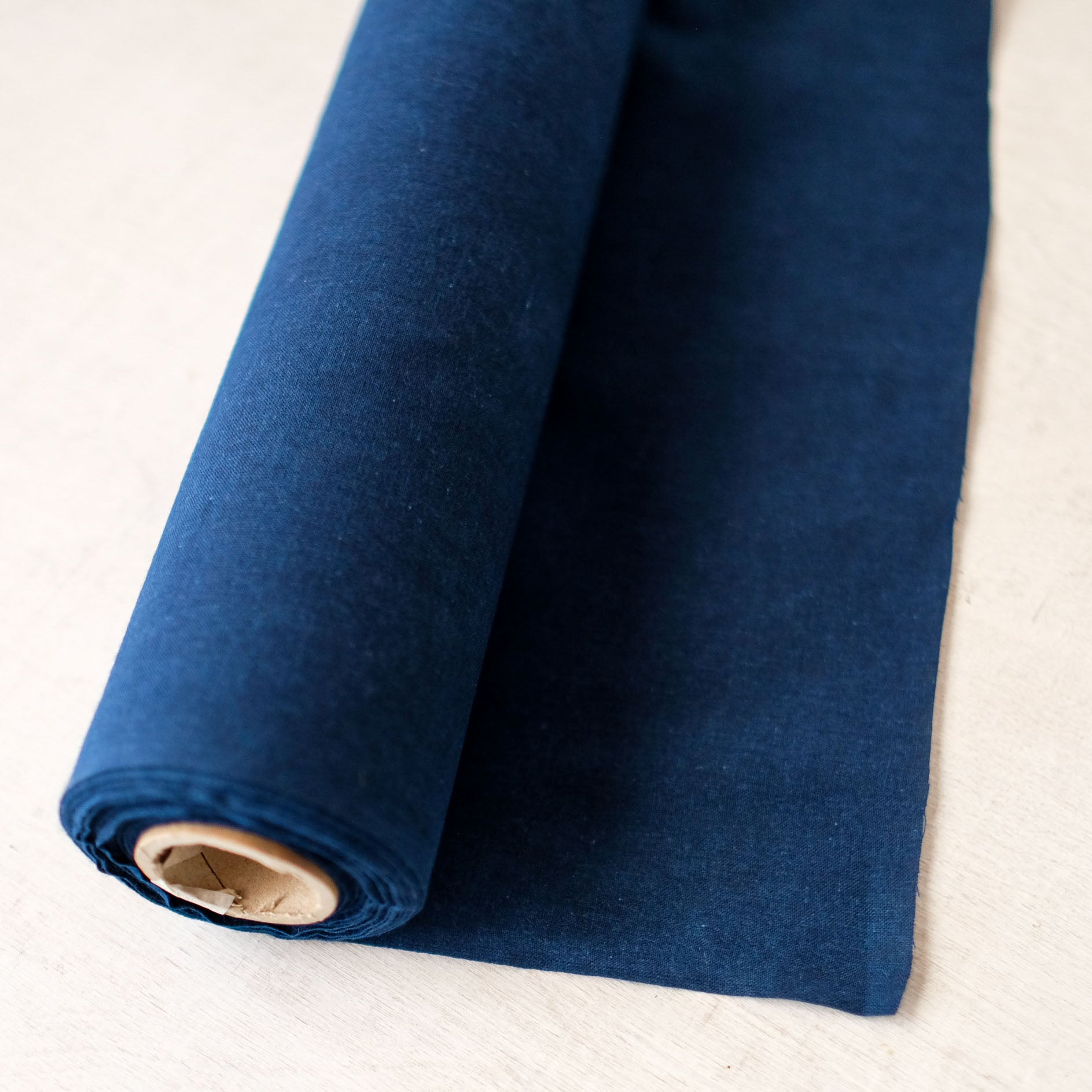 Indigo-dyed fabric - 100% cotton - 13 3/4" wide