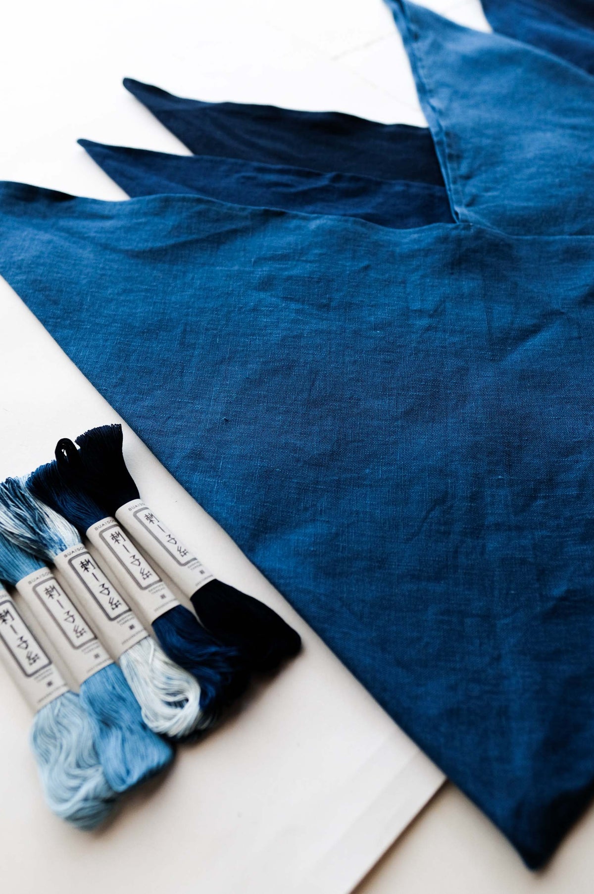 Indigo-Dyed Azuma Bag + Thread Kit - PREORDER