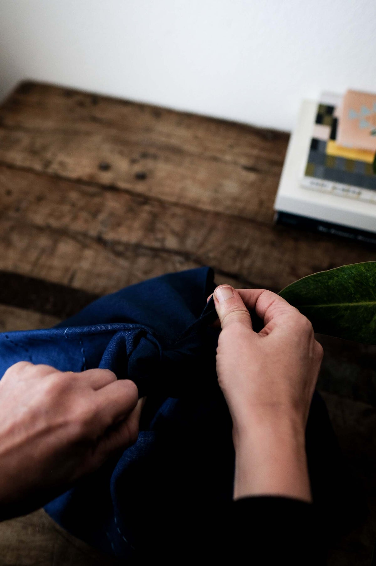Indigo-Dyed Azuma Bag + Thread Kit - PREORDER