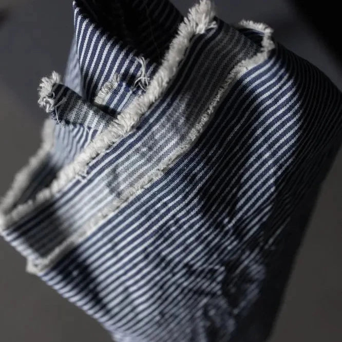 Striped Denim - 100% Organic Cotton