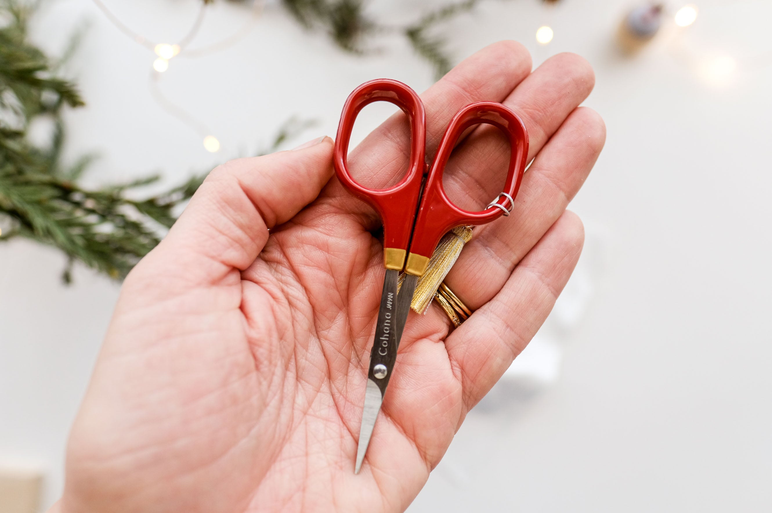 Small Scissors with Lacquered Handles