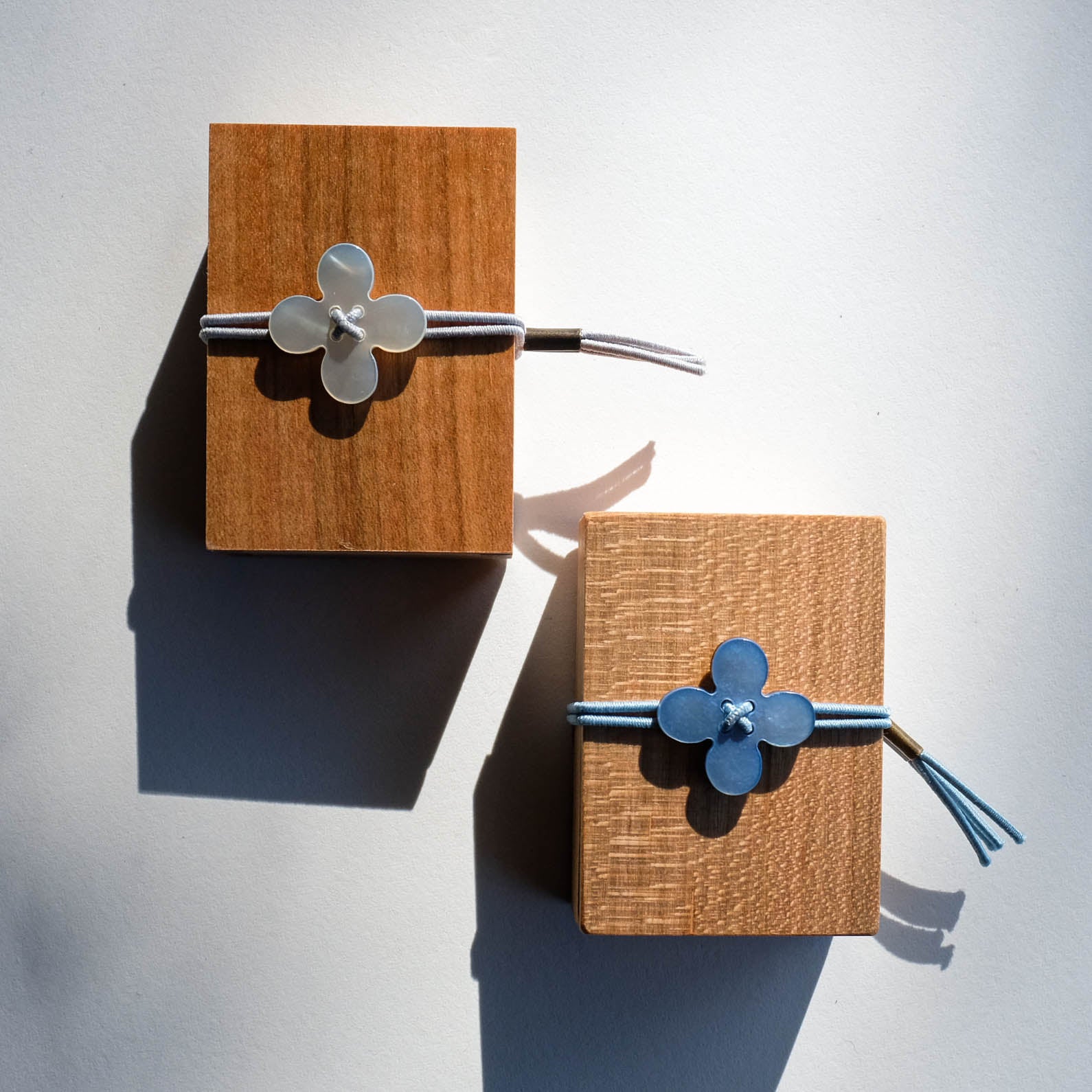 Glass Sewing Pins in a Cherry-wood Box