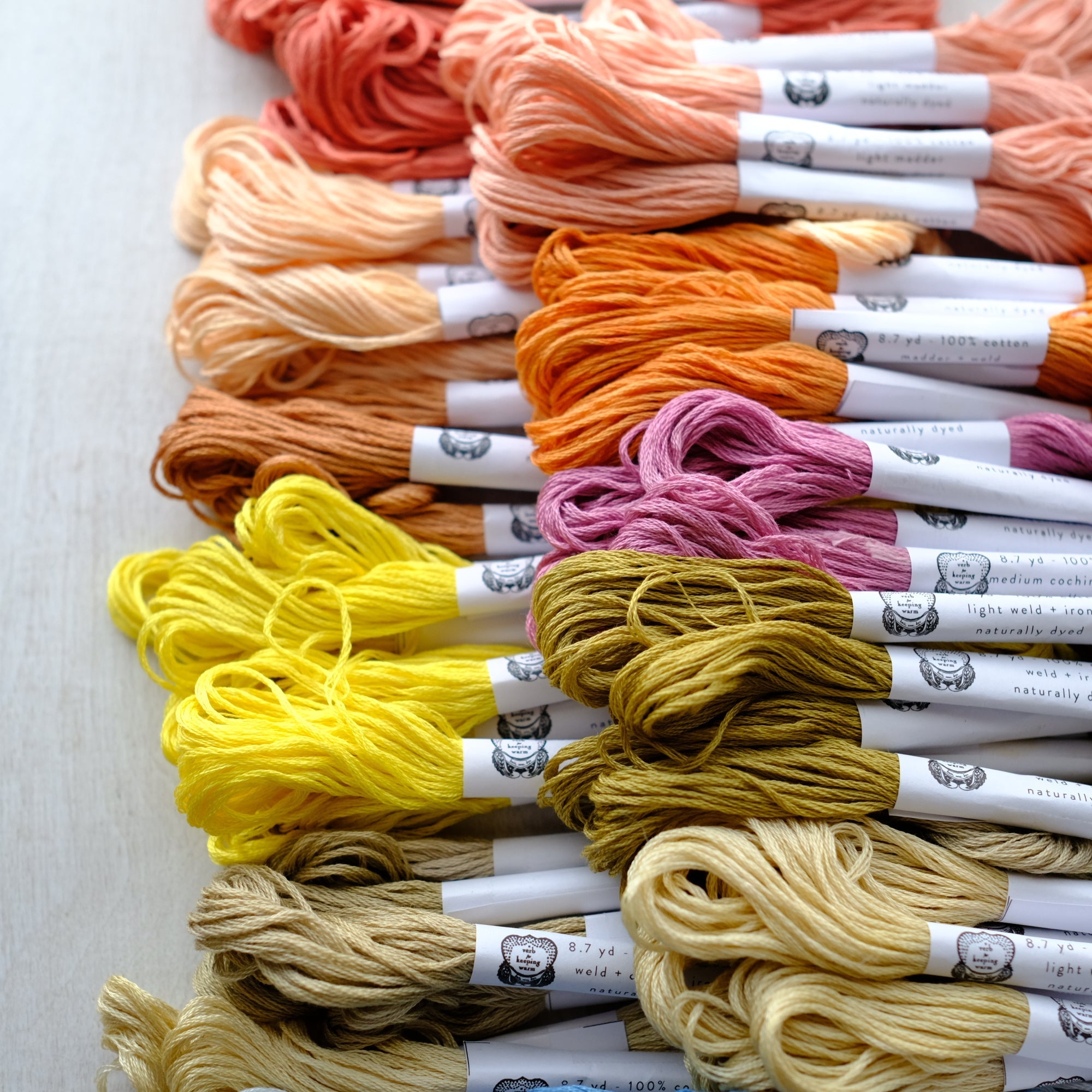 Naturally Dyed Embroidery Floss by AVFKW
