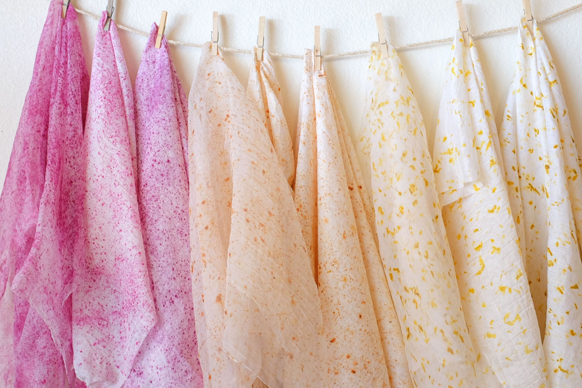 Naturally Dyed Eco-Printed Fabric