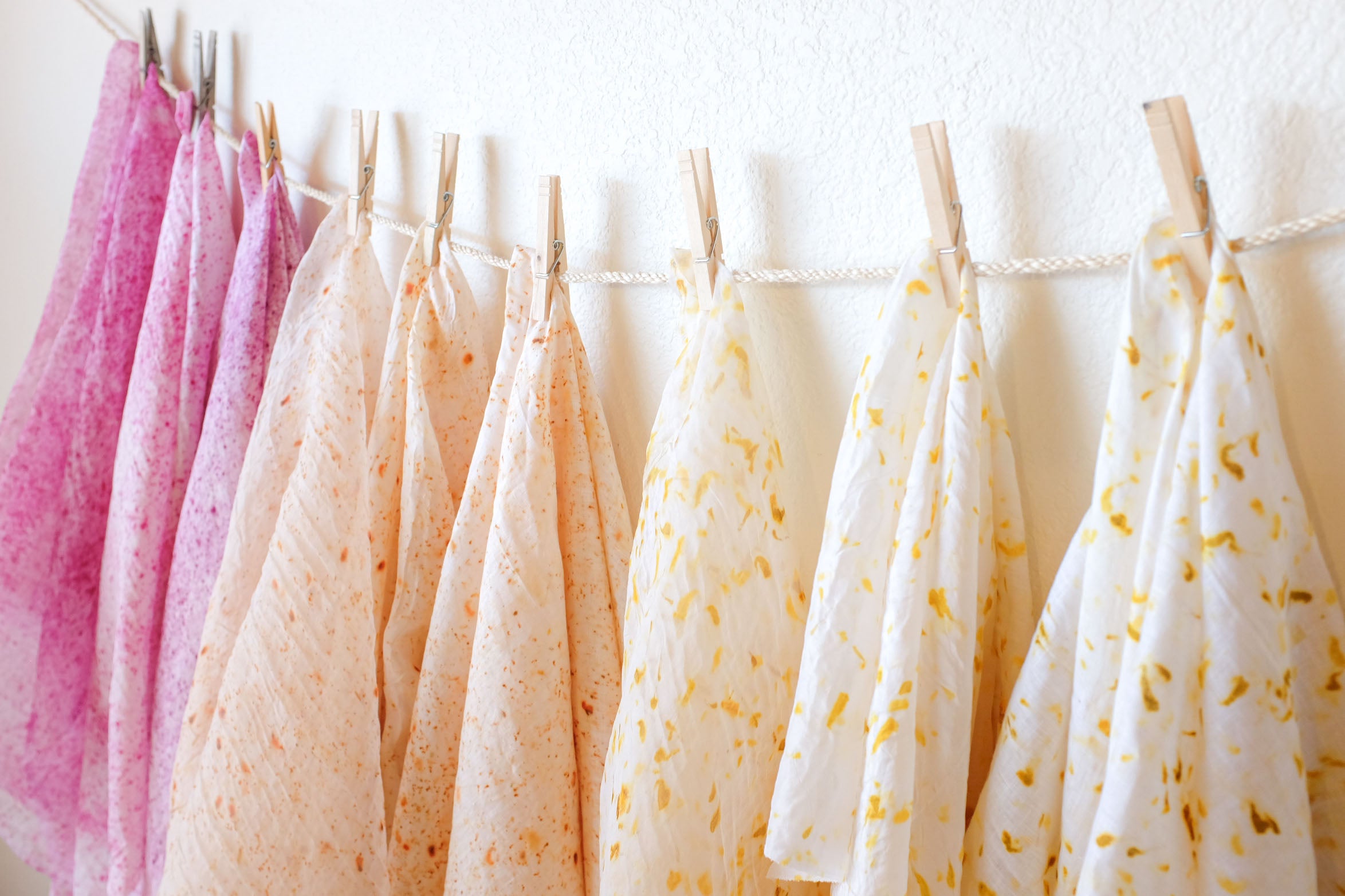 Naturally Dyed Eco-Printed Fabric
