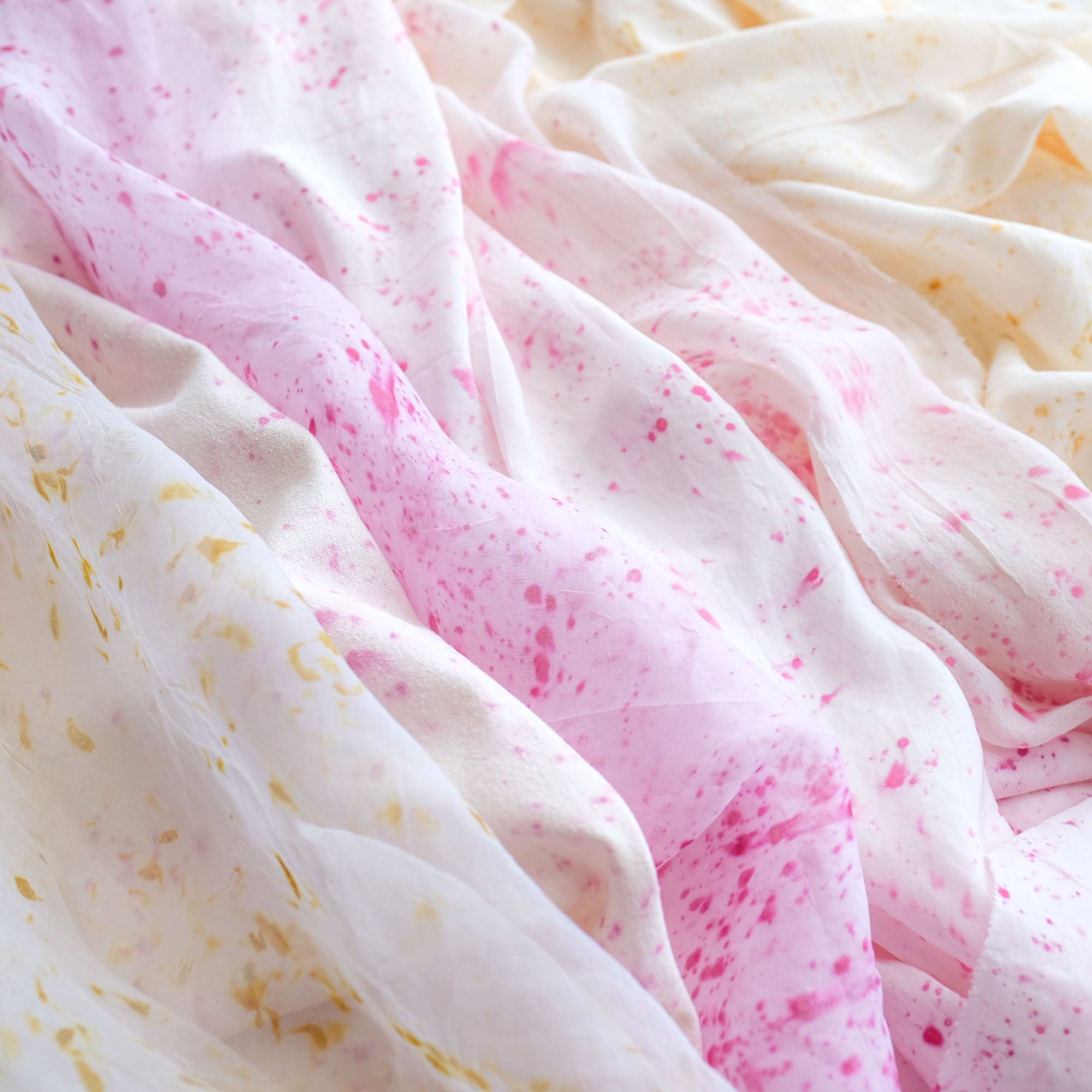 Naturally Dyed Eco-Printed Fabric