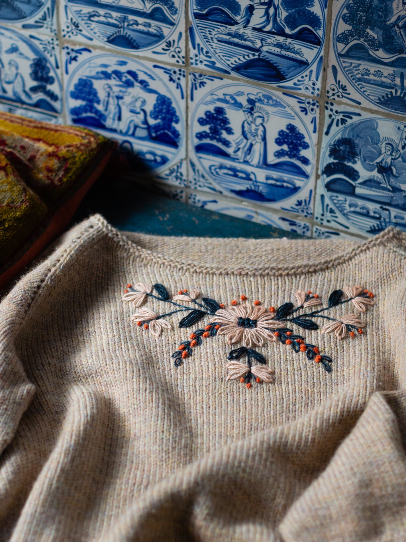 Embroidery on Knits by Judit Gummlich