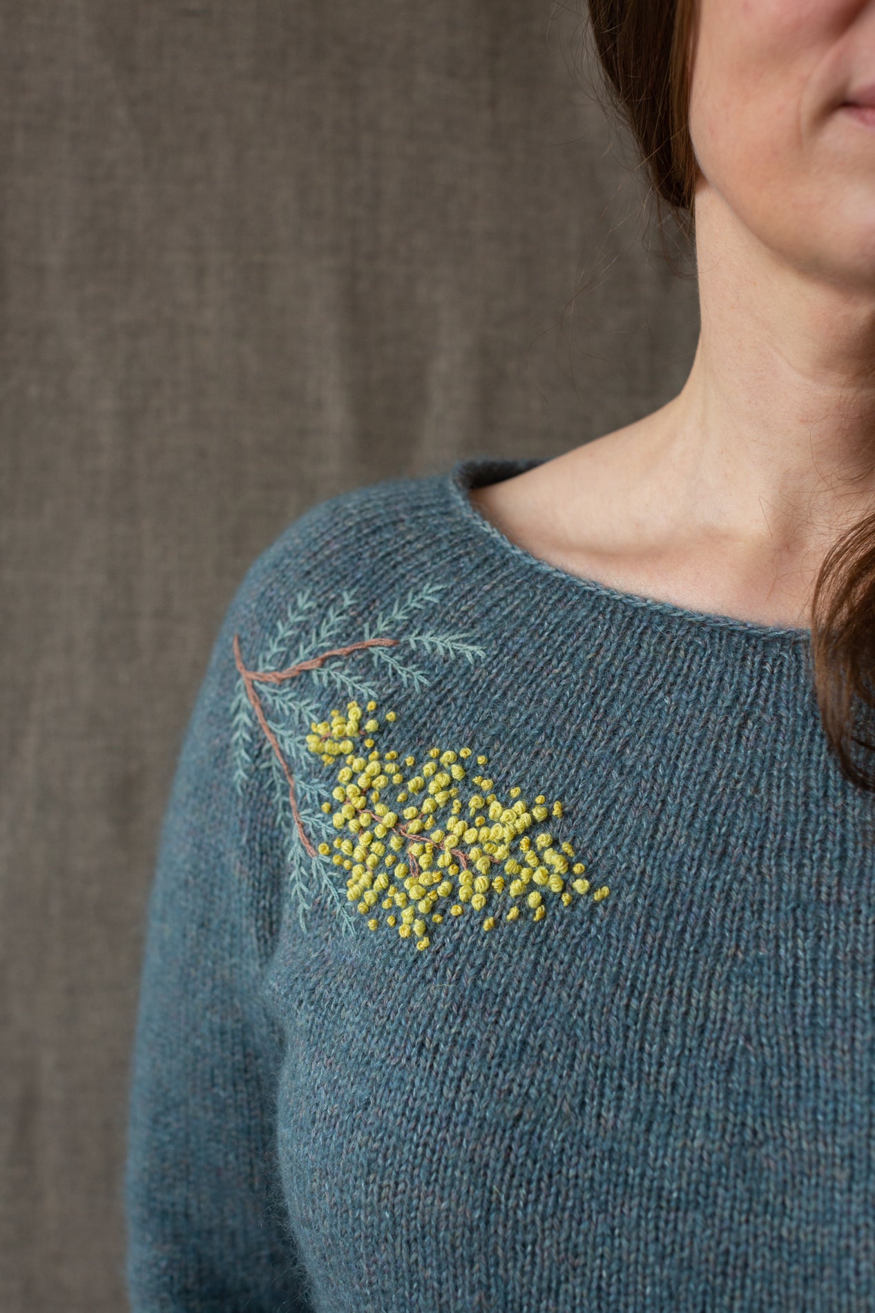Embroidery on Knits by Judit Gummlich