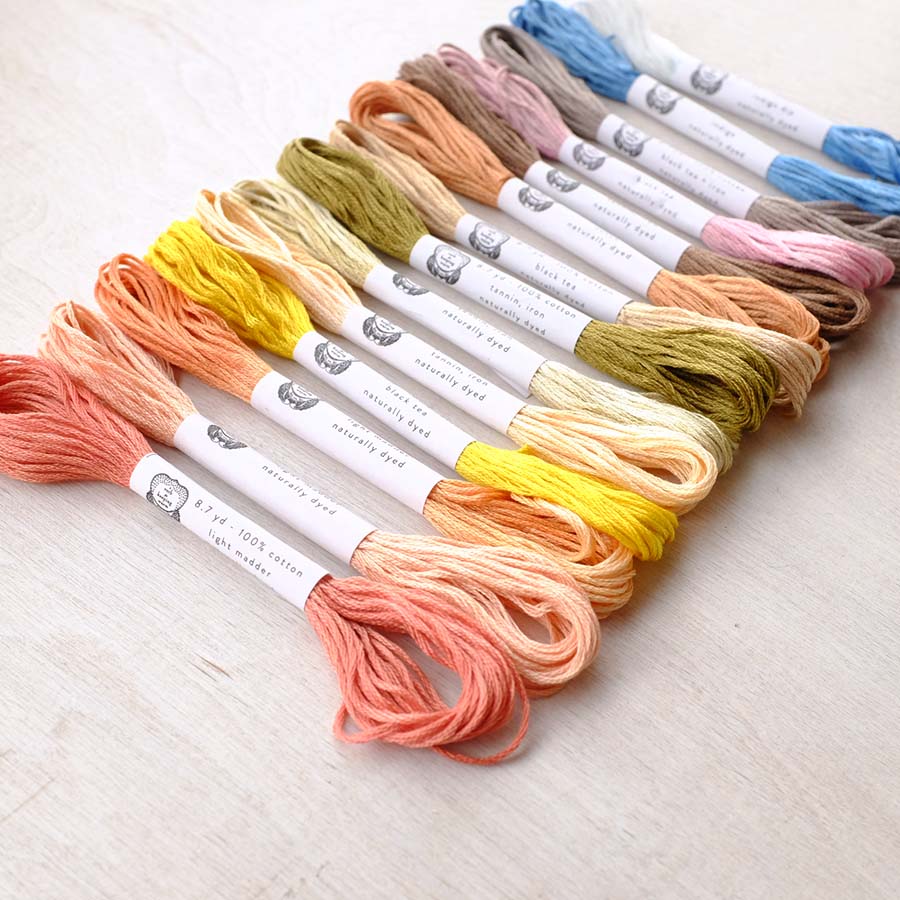 Naturally Dyed Embroidery Floss by AVFKW