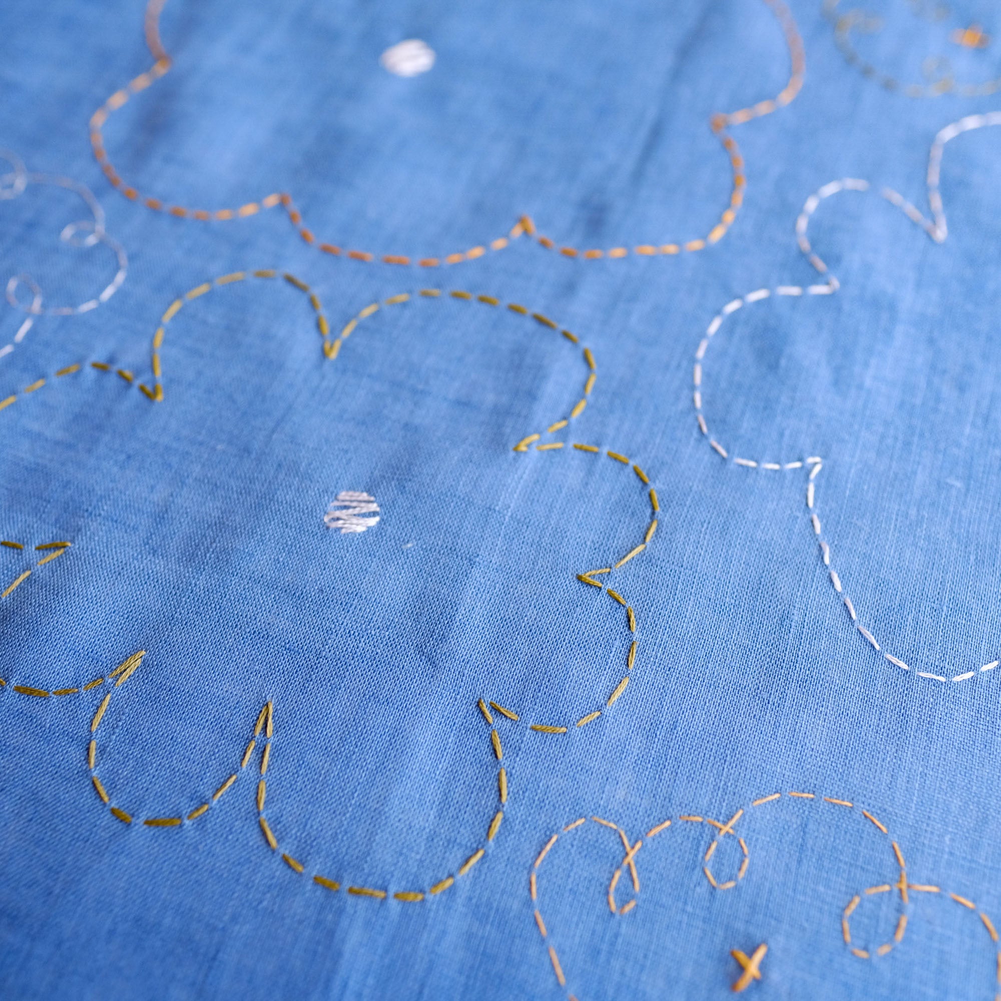 Forget-Me-Not Linen Handkerchief Bundle