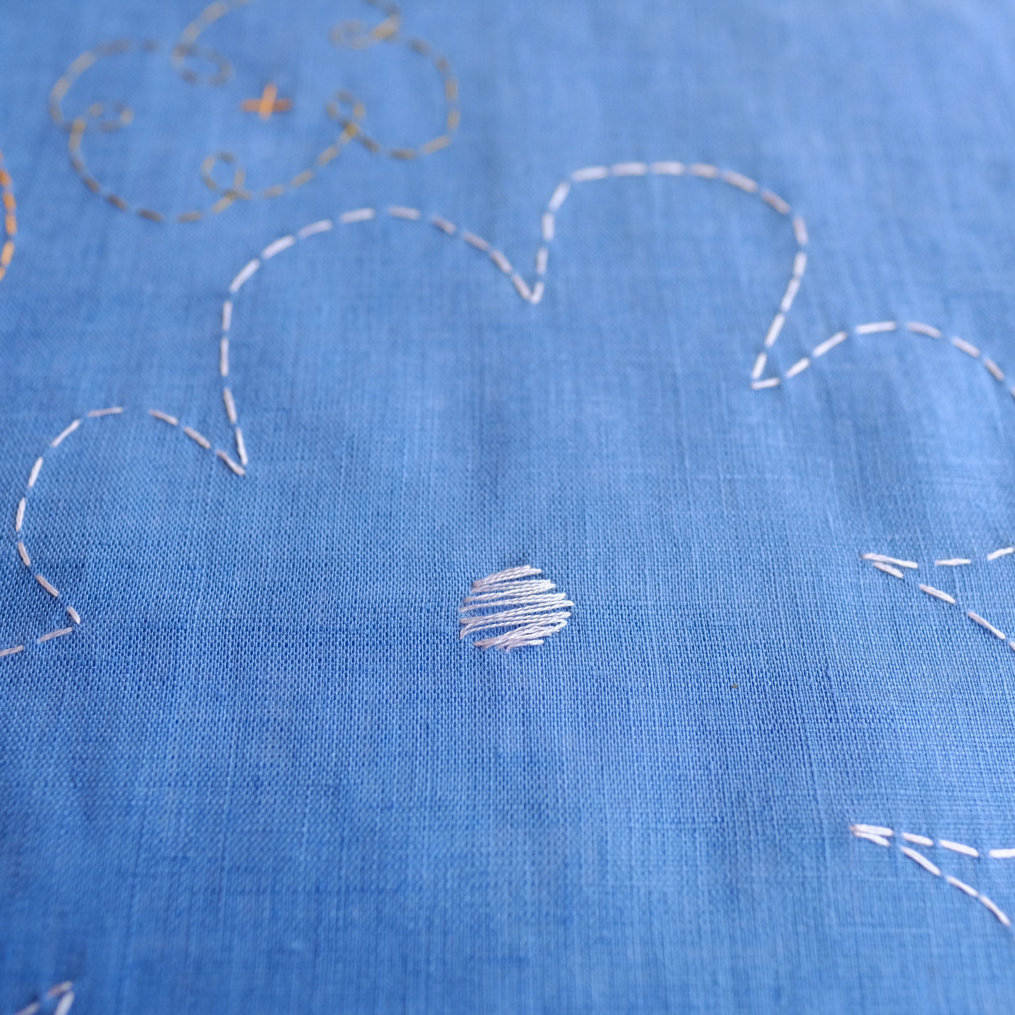 Forget-Me-Not Linen Handkerchief Bundle