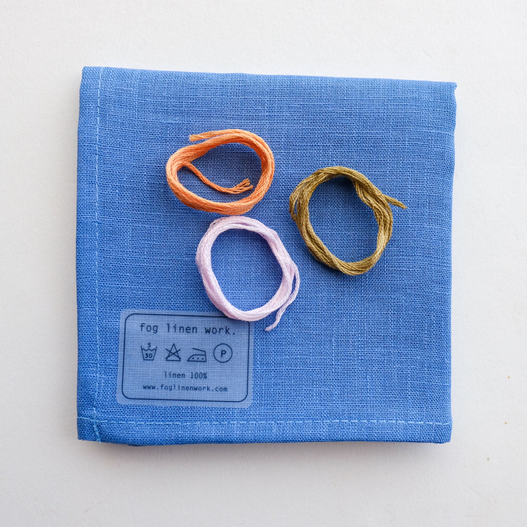 Forget-Me-Not Linen Handkerchief Bundle