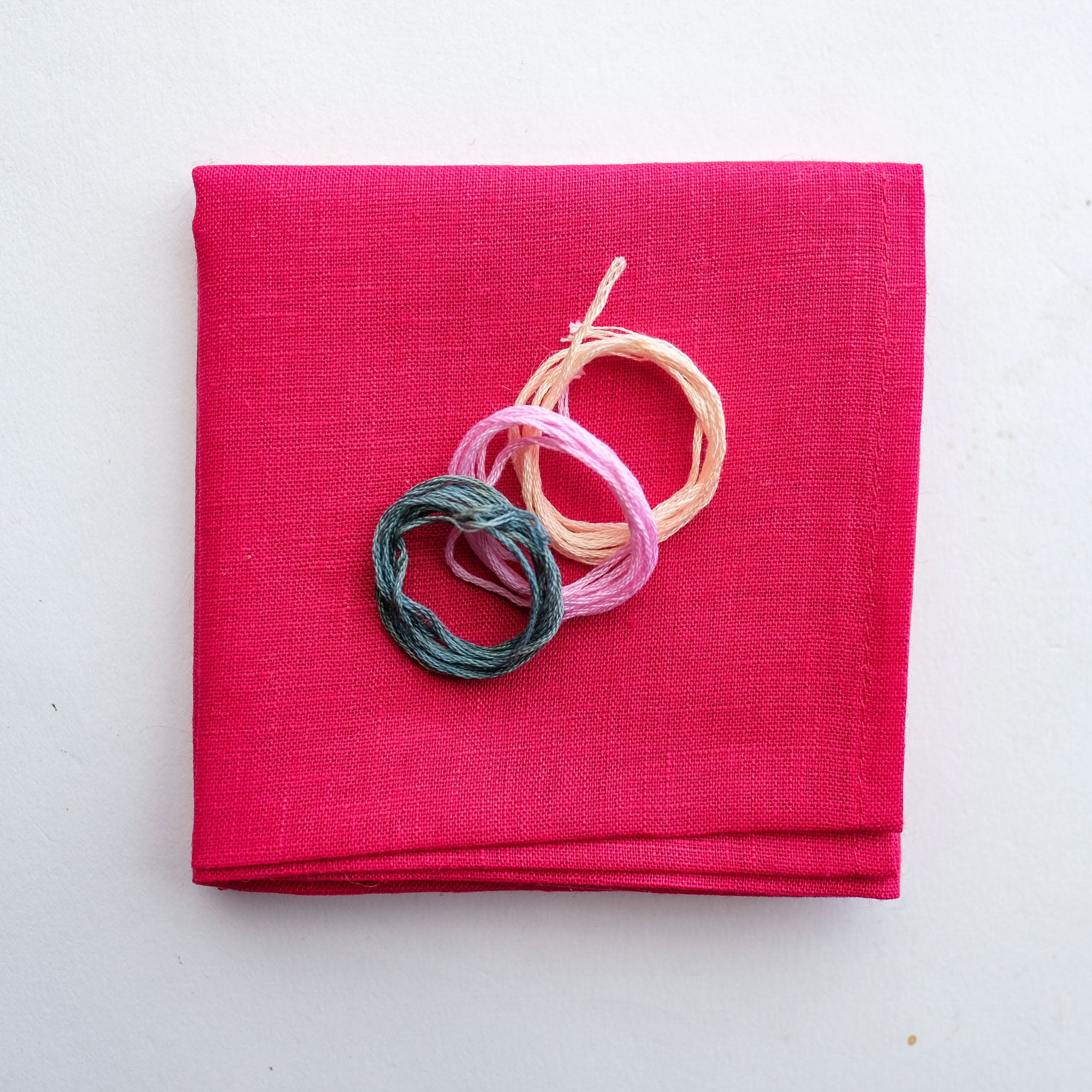 Forget-Me-Not Linen Handkerchief Bundle