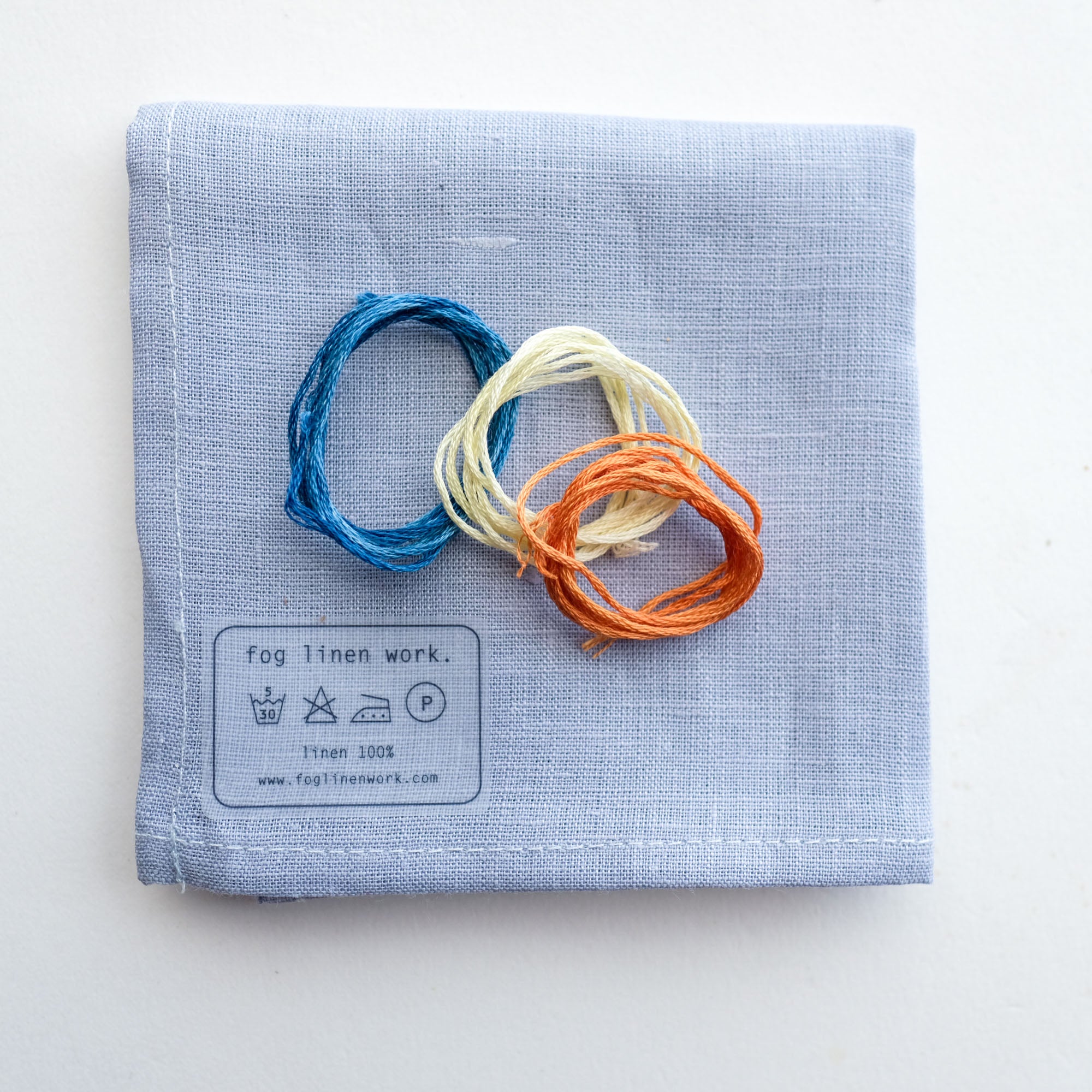 Forget-Me-Not Linen Handkerchief Bundle