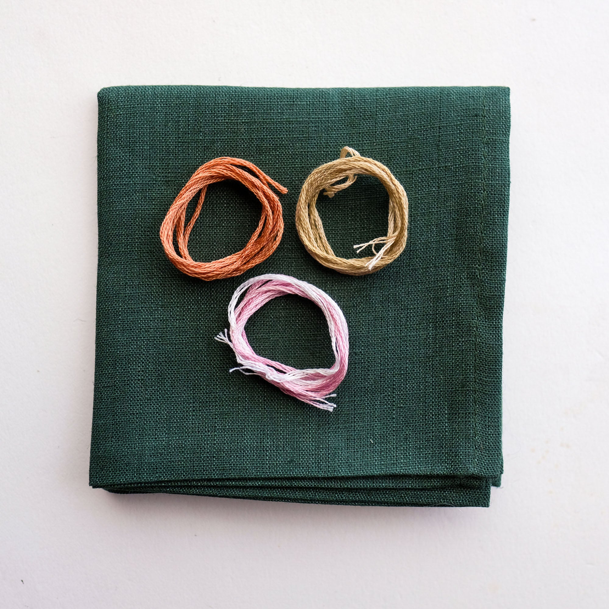 Forget-Me-Not Linen Handkerchief Bundle