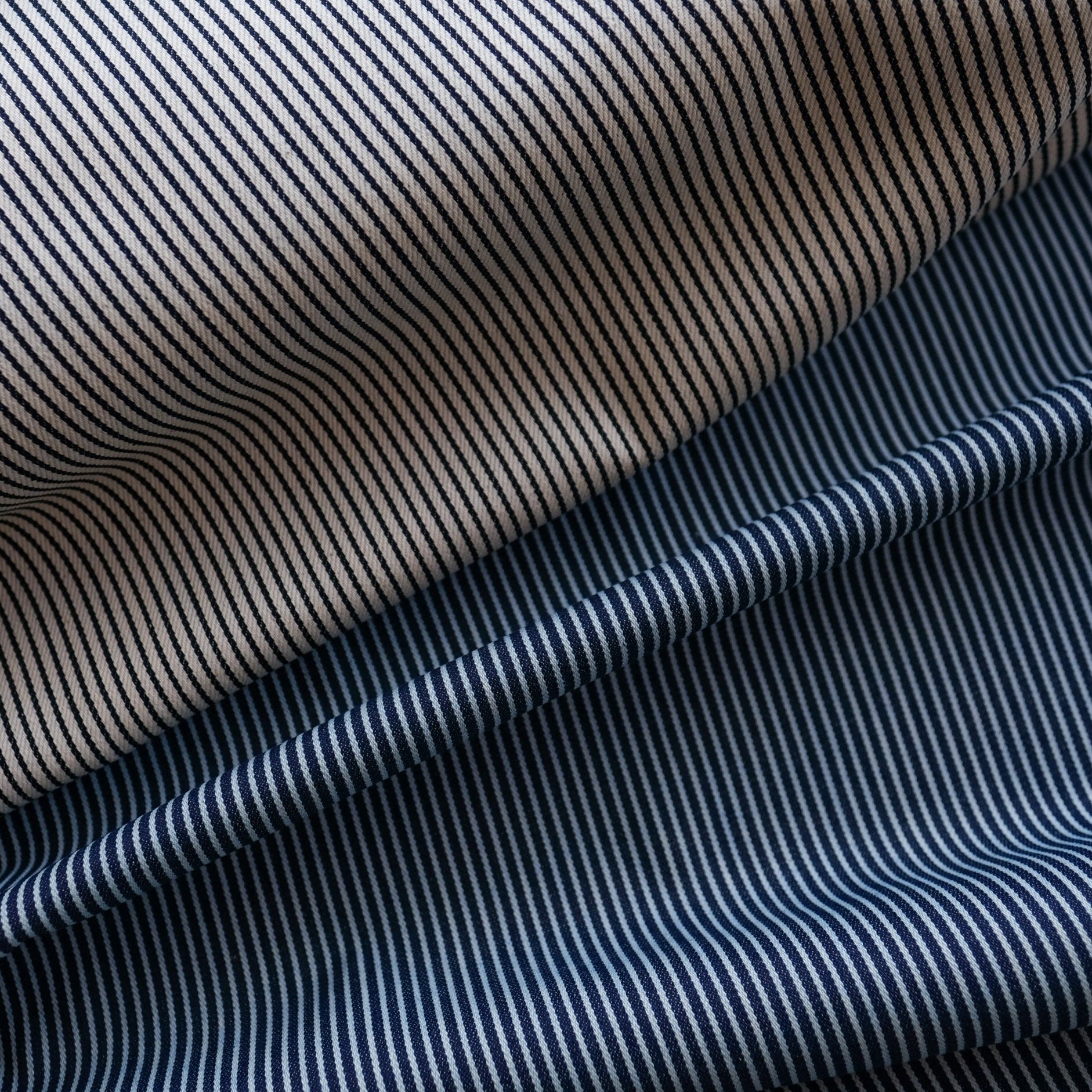 Striped Denim - 100% Organic Cotton