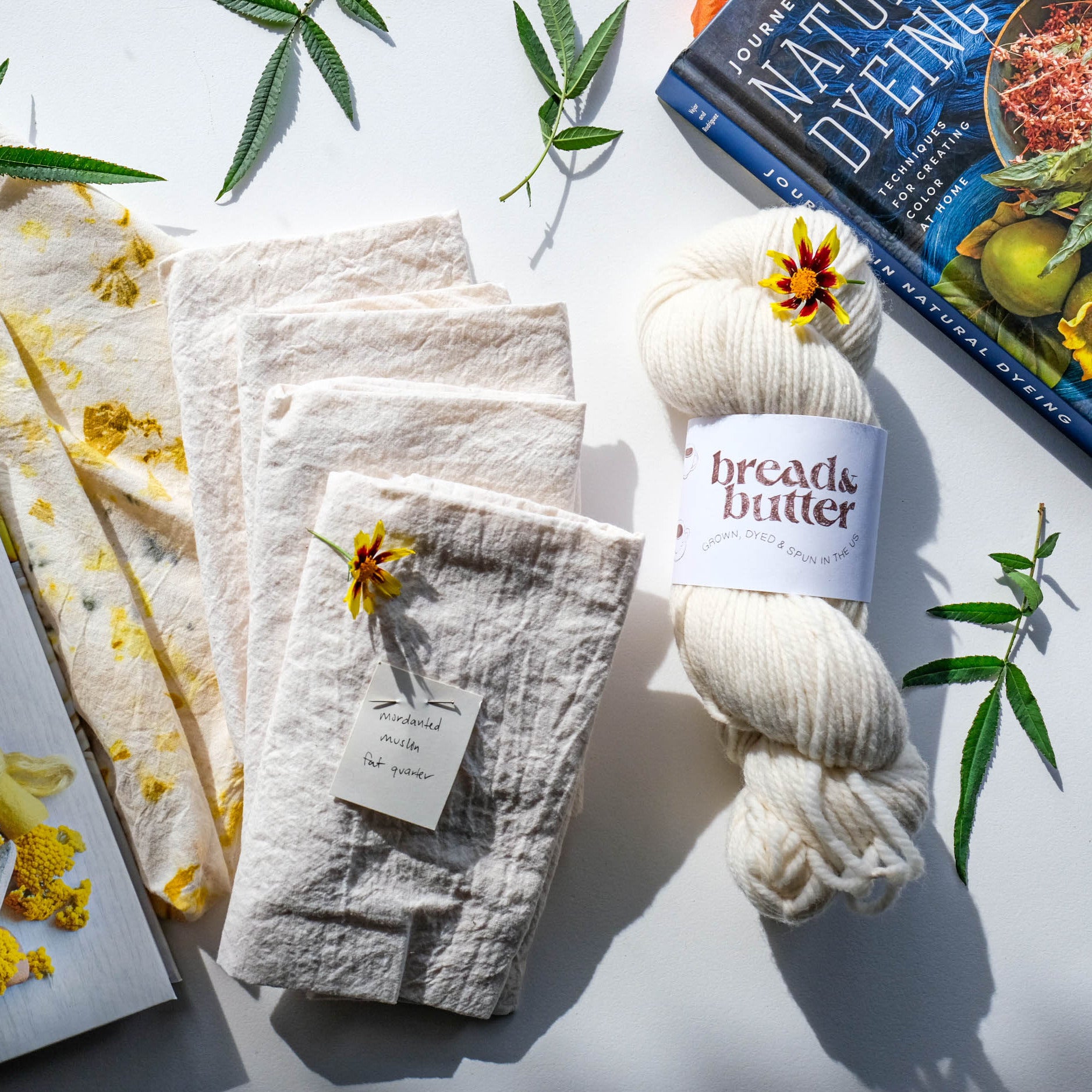 Mordanted Fabric and Yarn