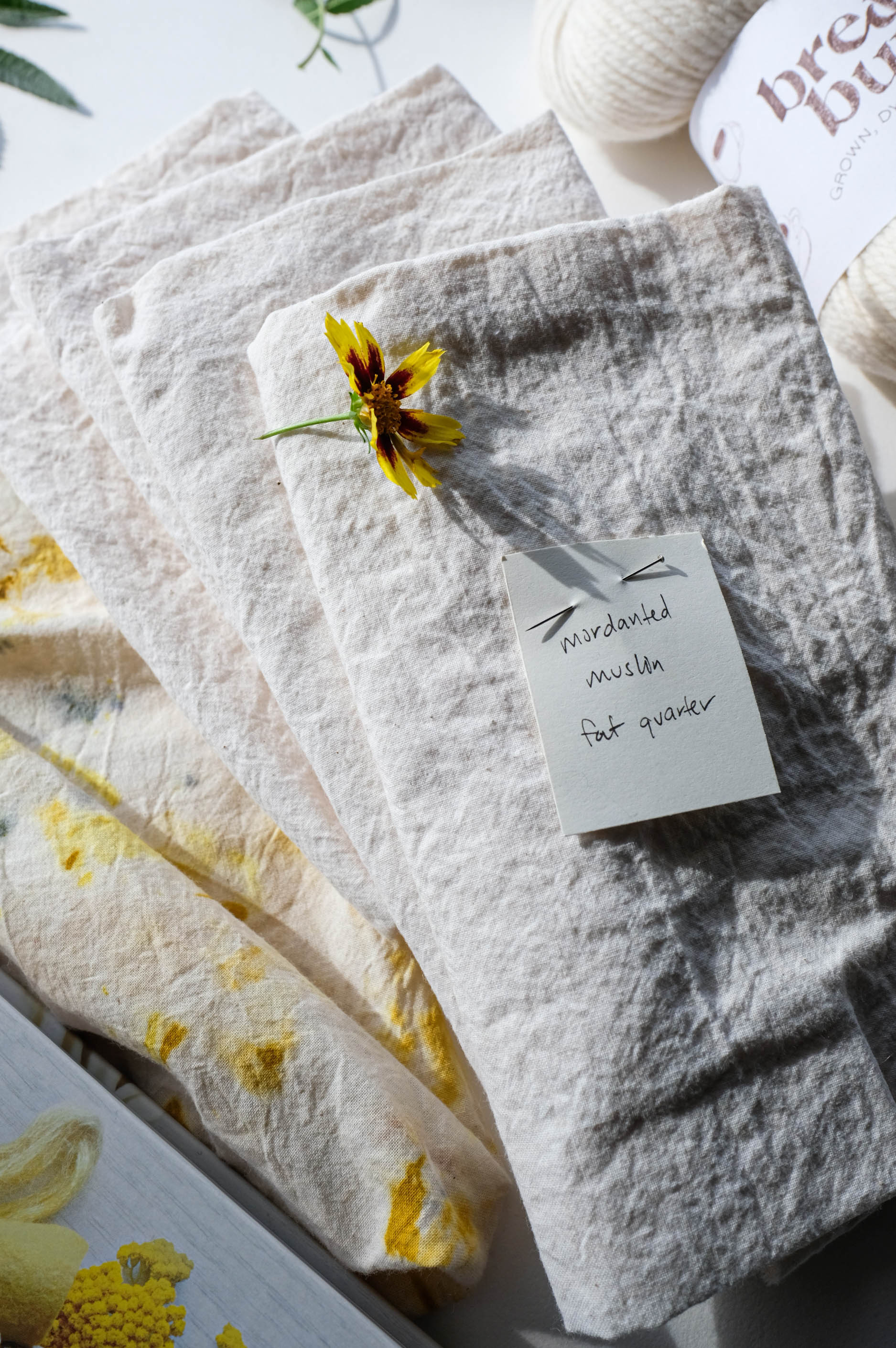 Mordanted Fabric and Yarn