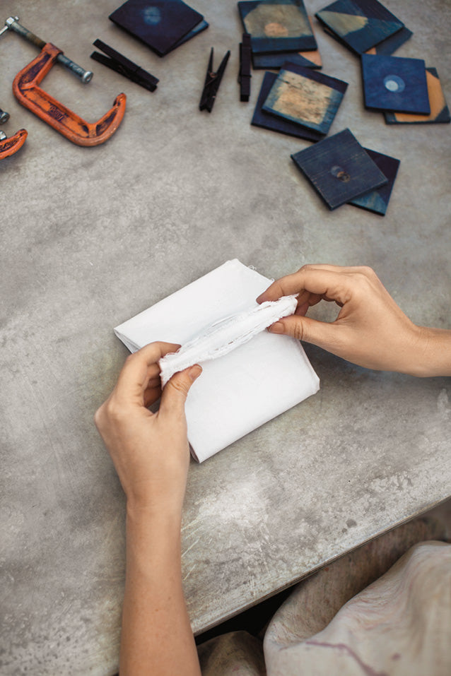 Indigo + Shibori: Clamp Resist - Saturday, June 22nd 2024