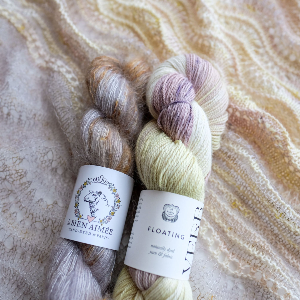AVFKW x La Bien Aimée x Nadia Crétin-Léchenne - Simple Bliss Shawl Bundle