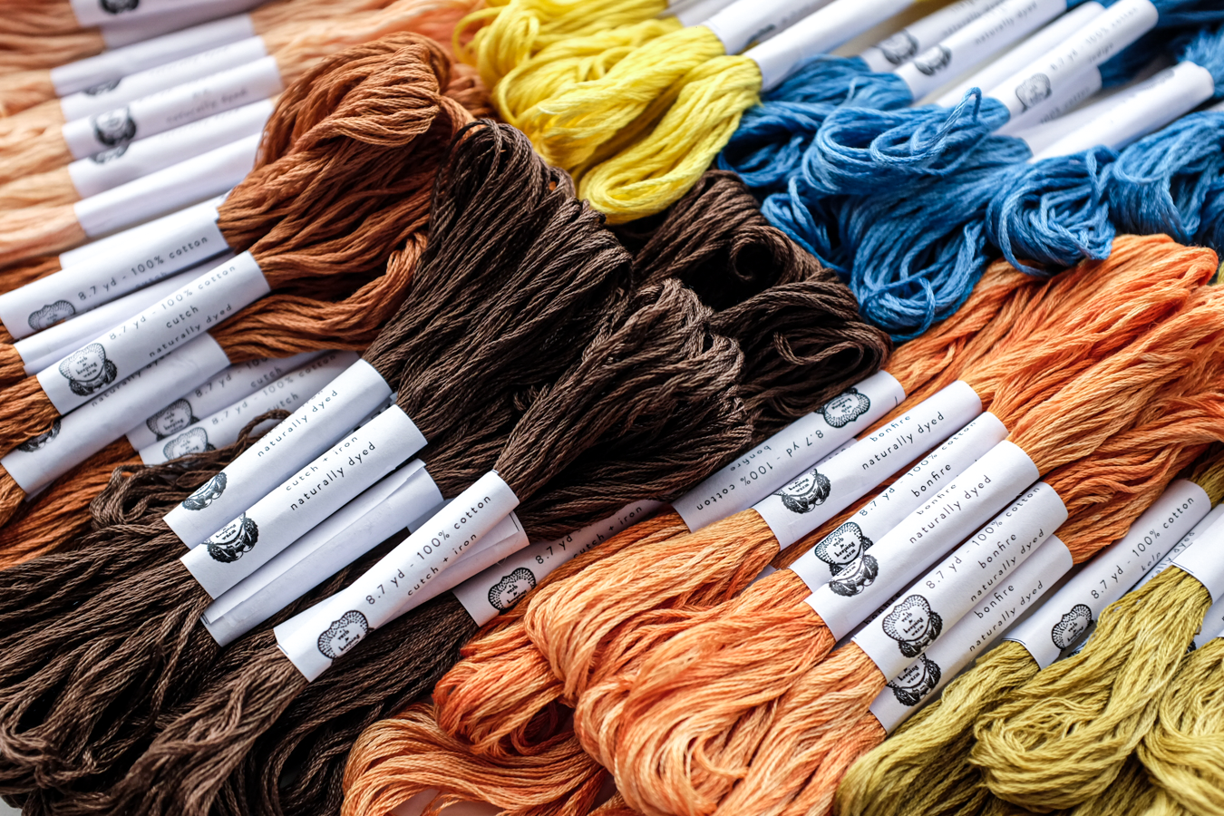 Naturally Dyed Embroidery Floss by AVFKW