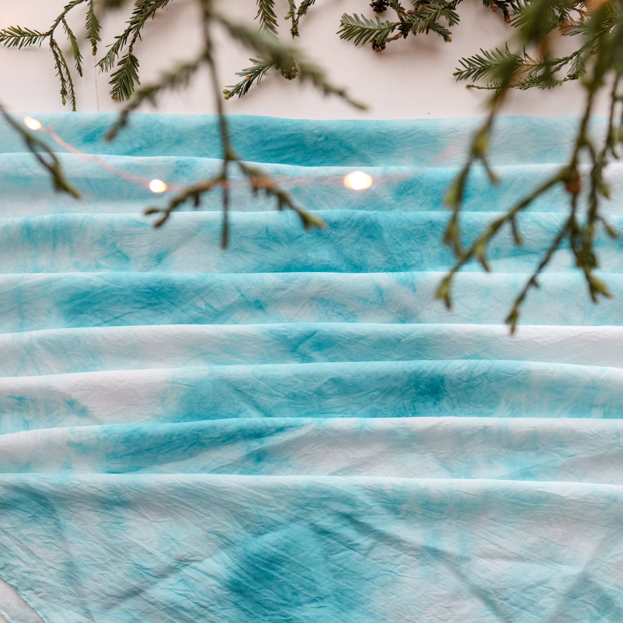 Locally-Grown Indigo-Dyed Silk Scarf