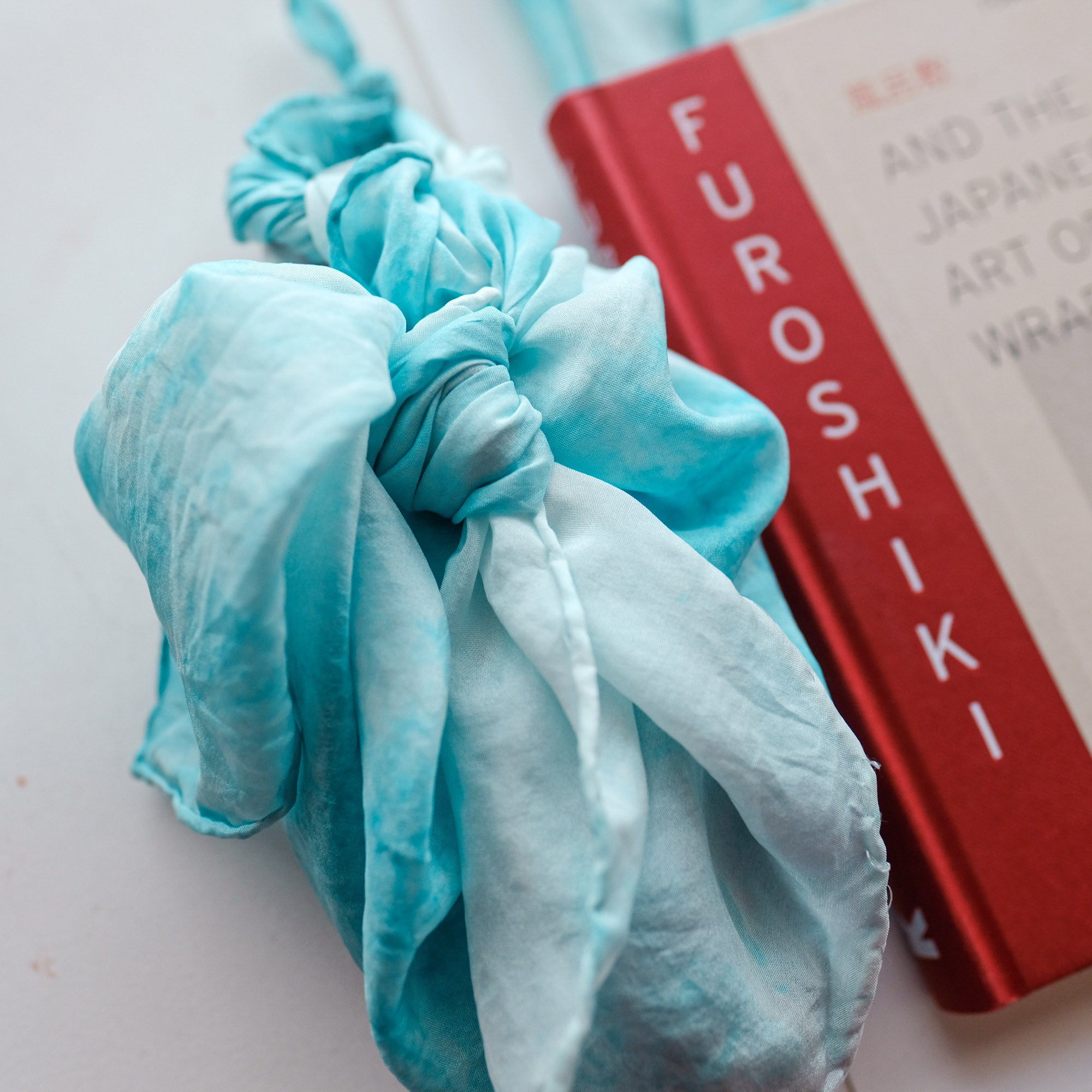 Locally-Grown Indigo-Dyed Silk Scarf