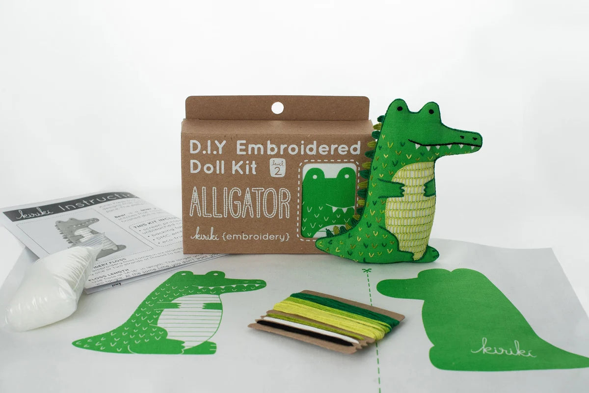 Animal Embroidered Doll Kits