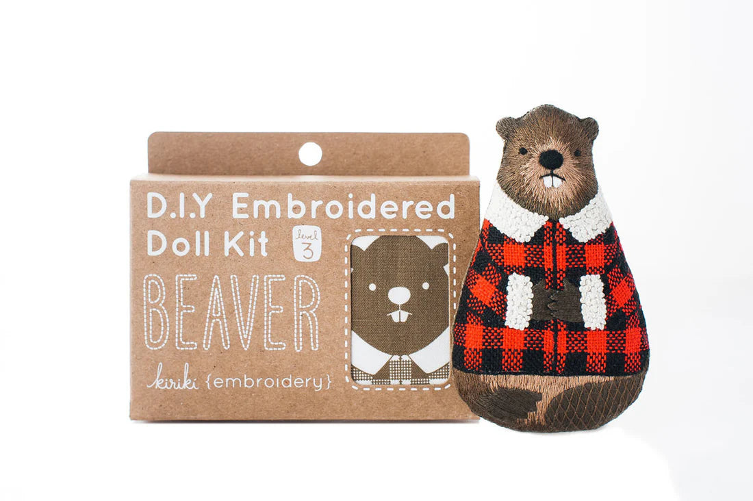Animal Embroidered Doll Kits
