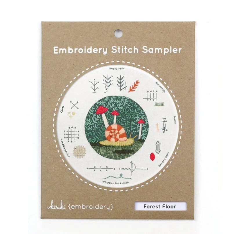 Forest Floor Embroidery Stitch Sampler