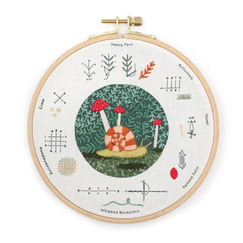Forest Floor Embroidery Stitch Sampler
