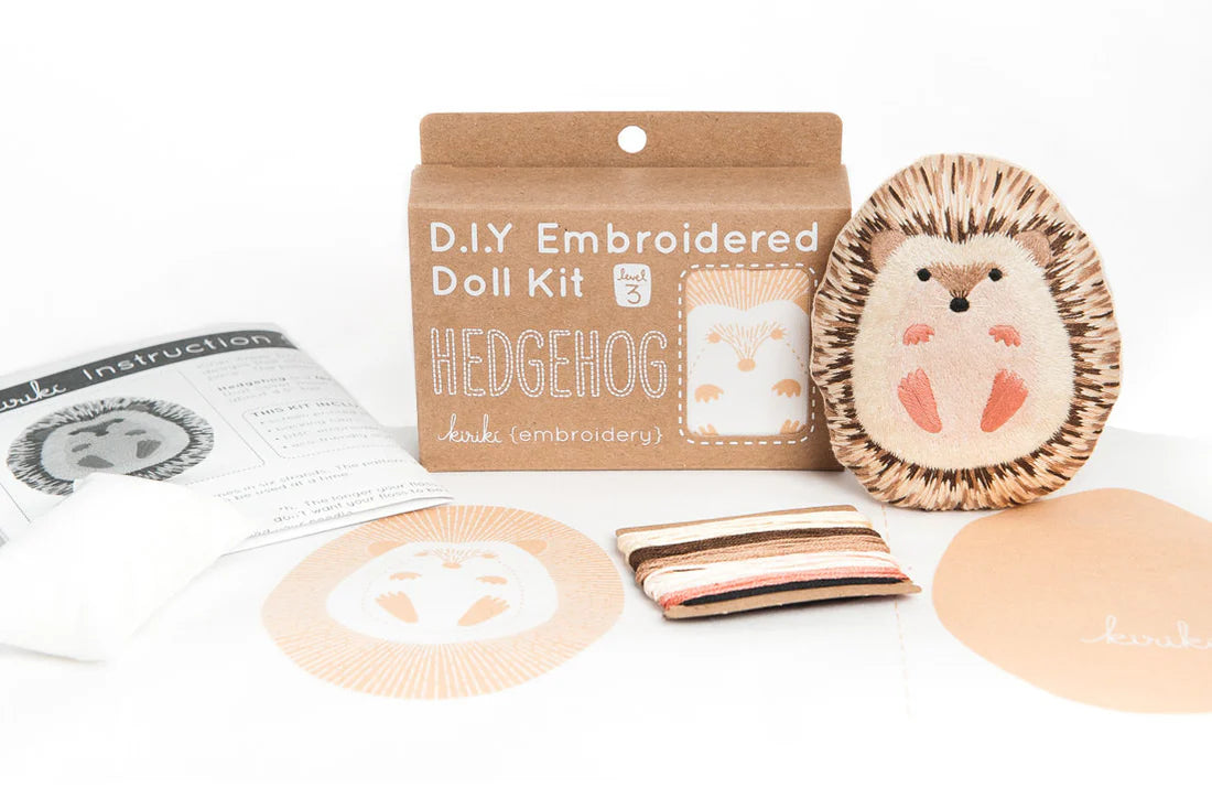 Animal Embroidered Doll Kits