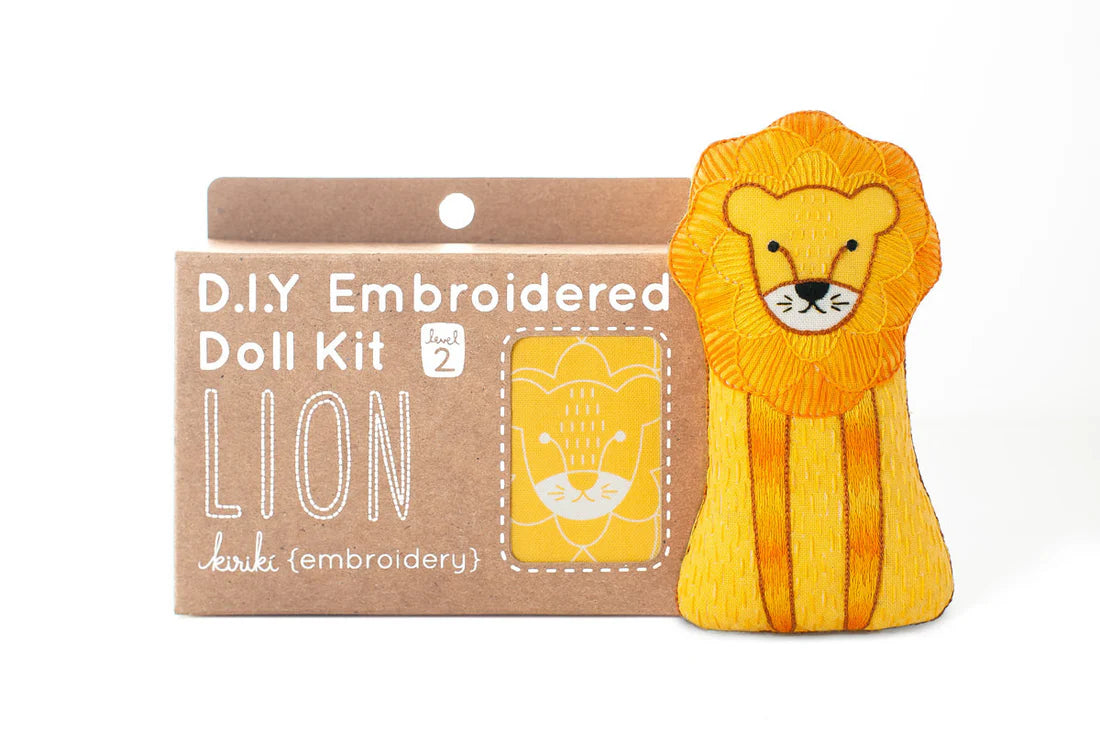 Animal Embroidered Doll Kits
