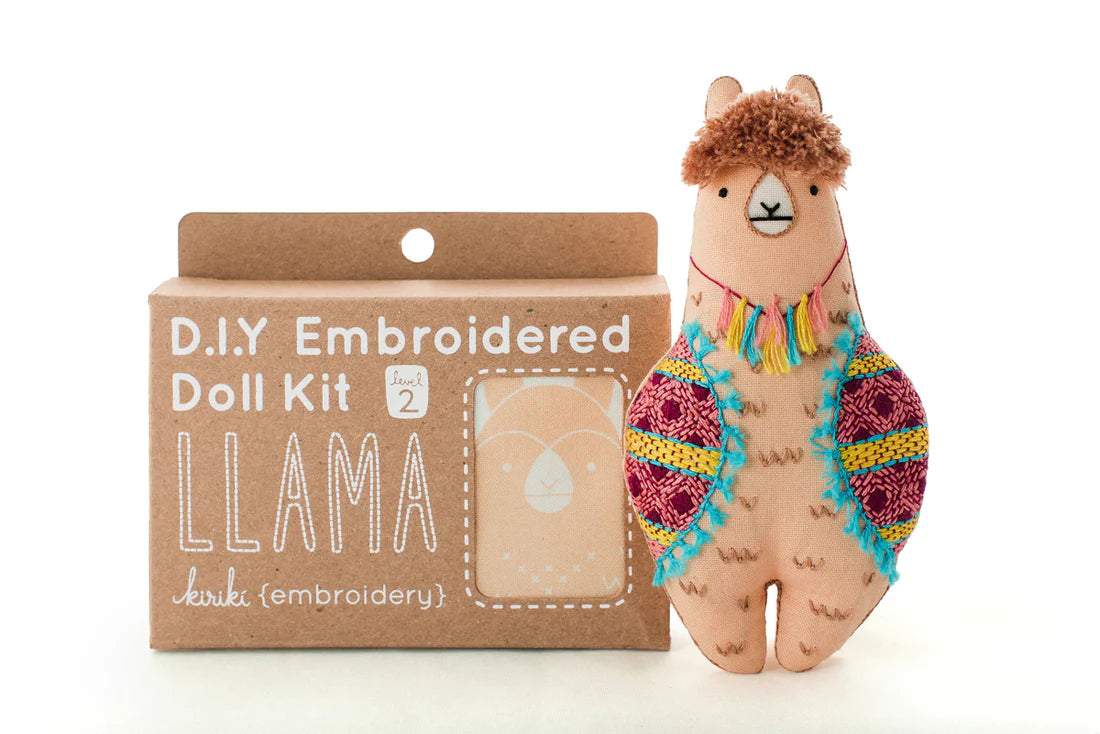 Animal Embroidered Doll Kits