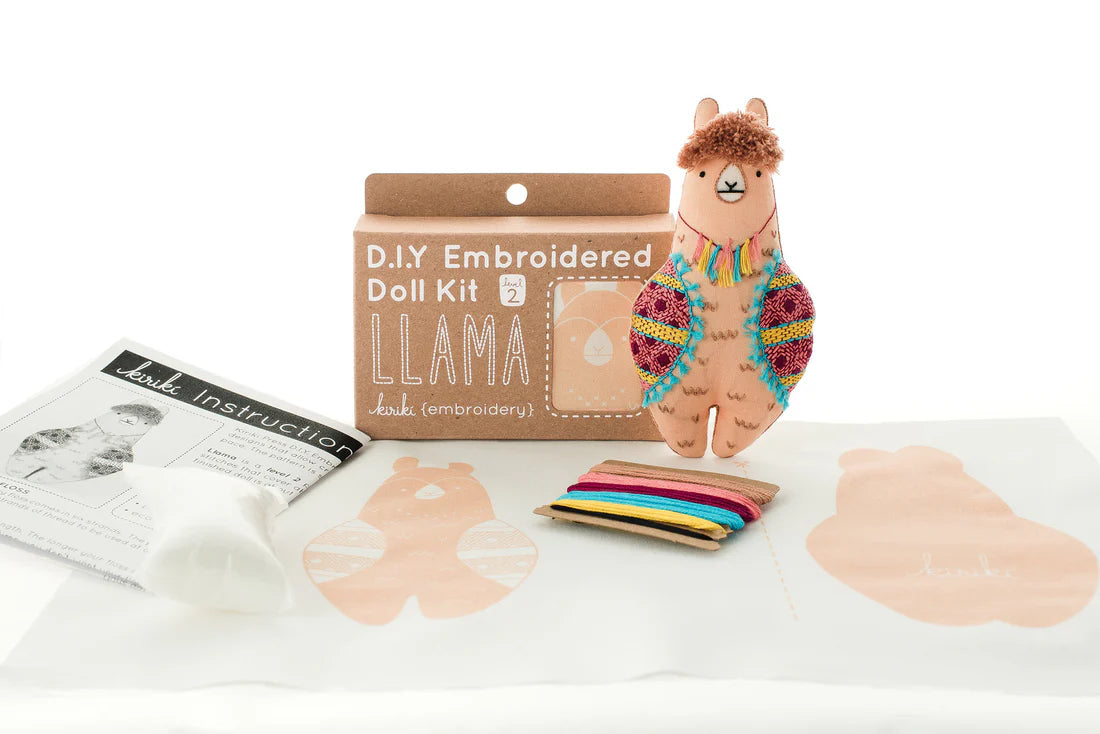 Animal Embroidered Doll Kits