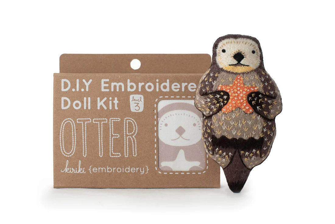 Animal Embroidered Doll Kits