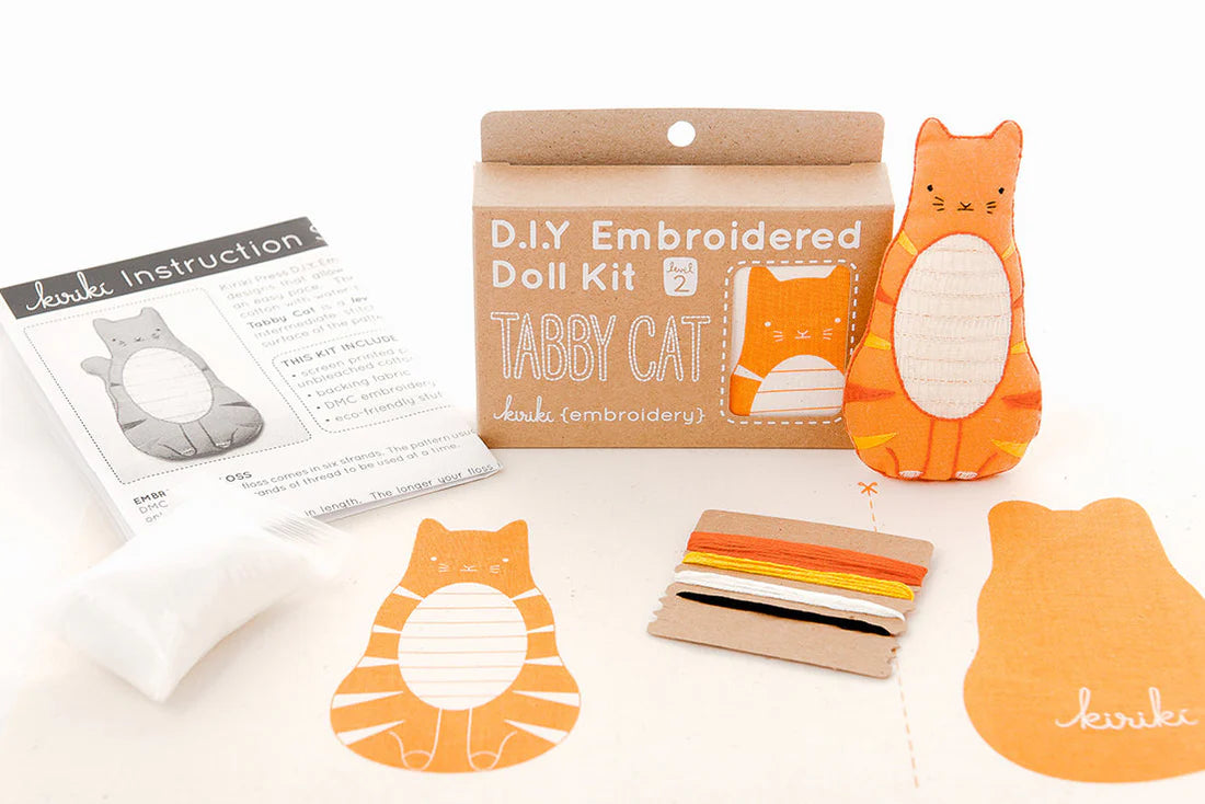 Animal Embroidered Doll Kits