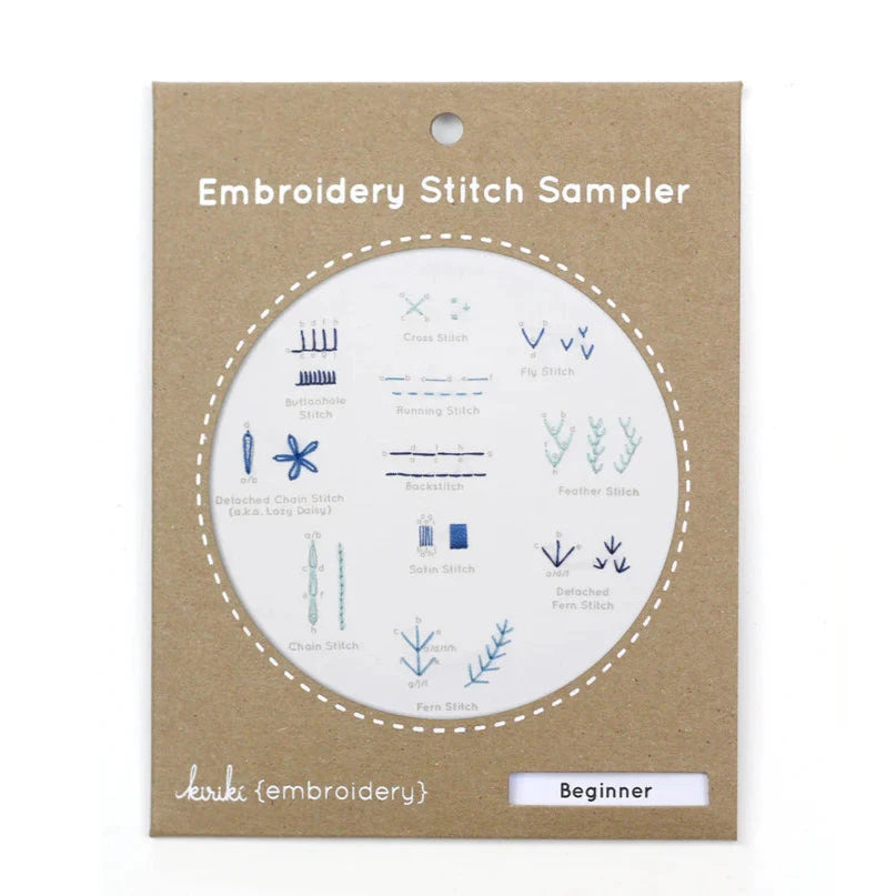 Beginner Embroidery Stitch Sampler