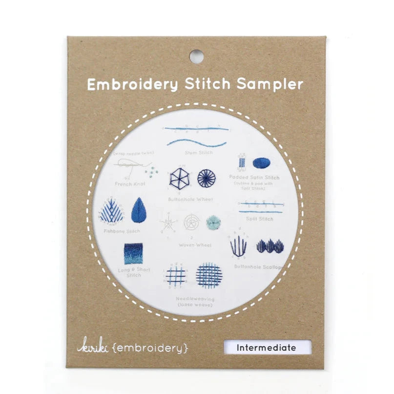 Intermediate Embroidery Stitch Sampler