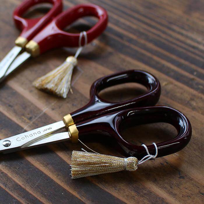 Small Scissors with Lacquered Handles