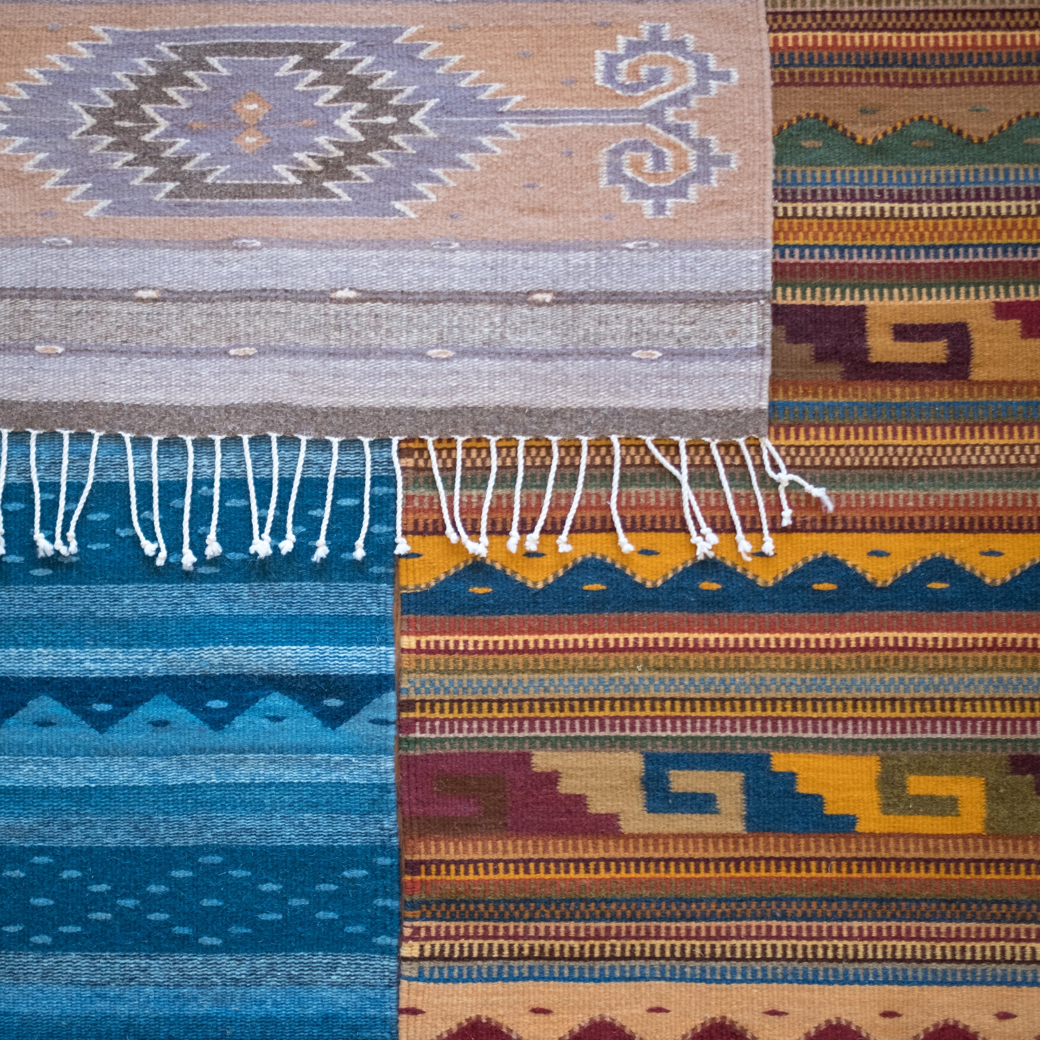 Naturally-dyed Rugs (2.5' x 5') by La Cúpula Rug Gallery + Demetrio Bautista Lazo